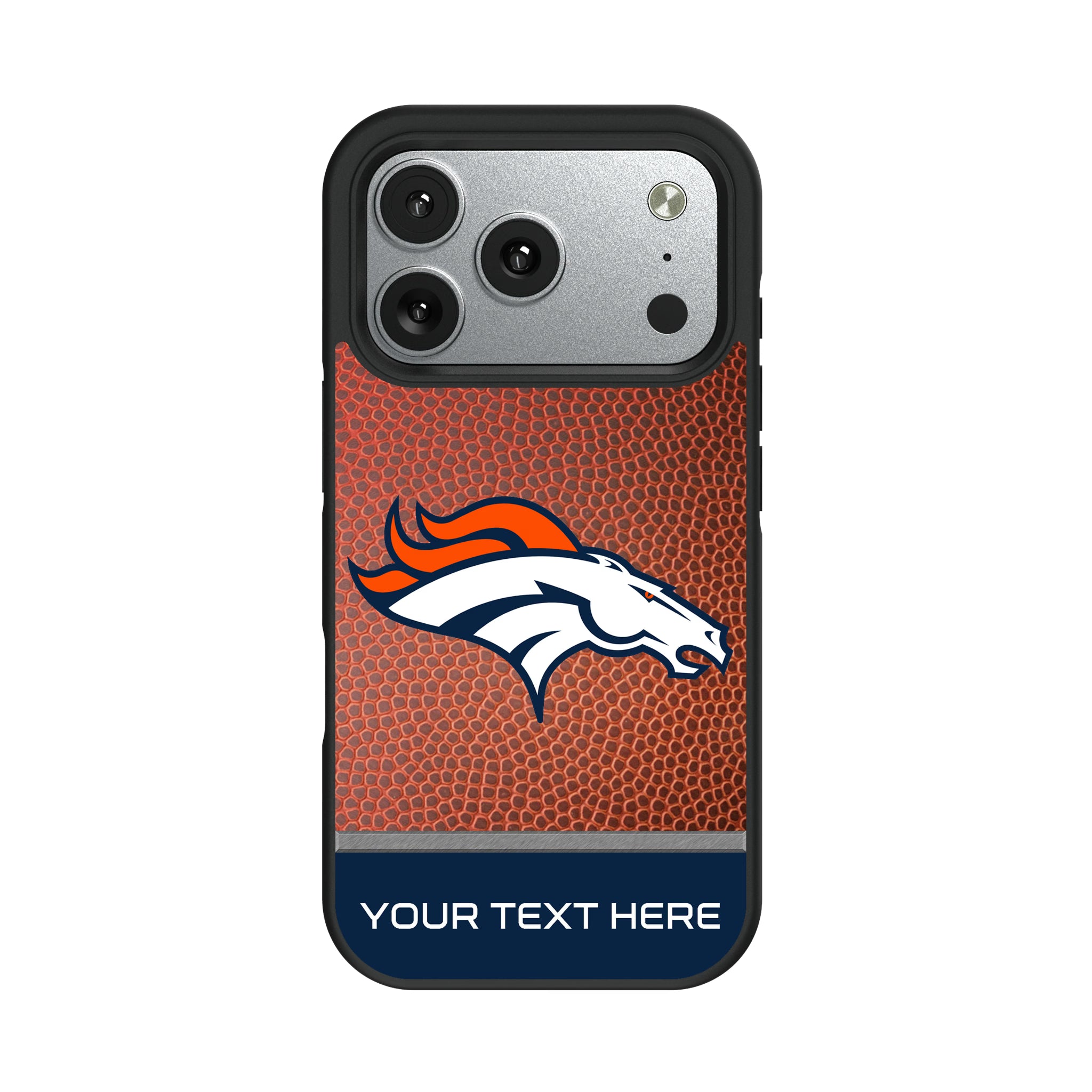 Denver Broncos Personalized Football iPhone Bump Phone Case for Apple iPhone#Device_iPhone 17 Pro