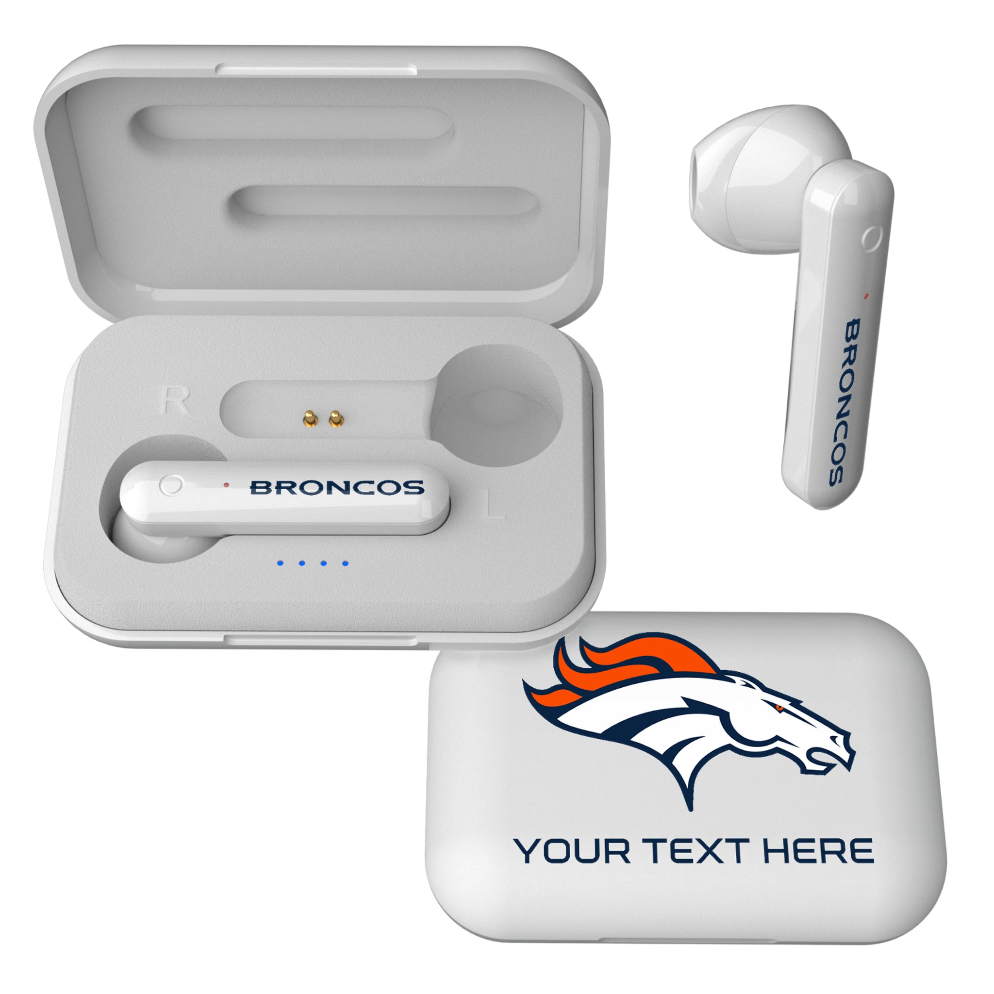 Denver Broncos Personalized Insignia Wireless TWS Earbuds