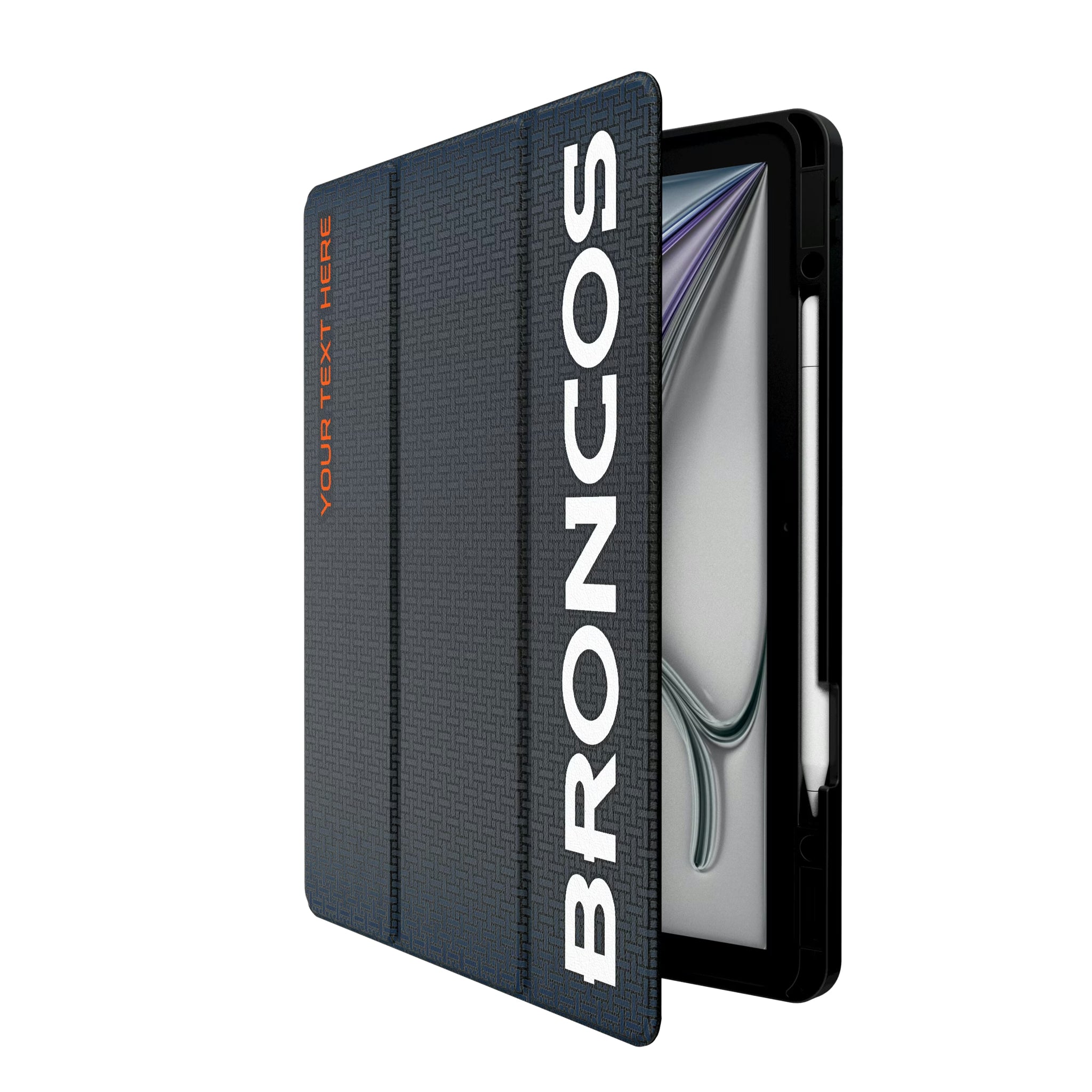 Denver Broncos Personalized Linen iPad Tablet Case for Apple iPad