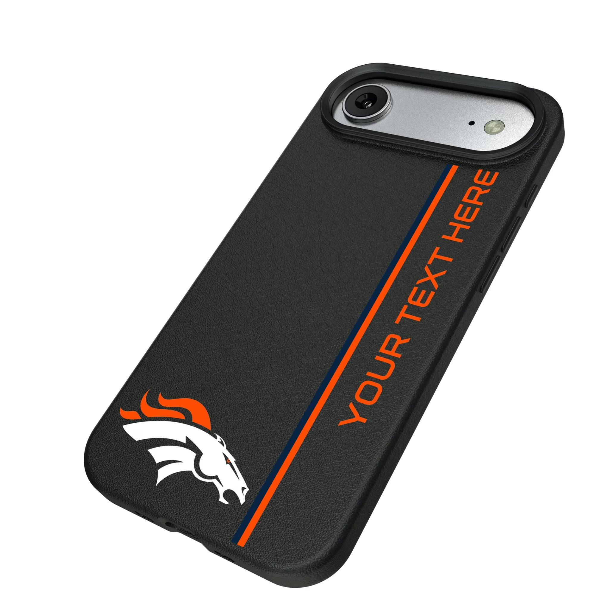 Denver Broncos Personalized Sidebard iPhone MagSafe Compatible Phone Case for Apple iPhone - Isometric View#Device_iPhone Air