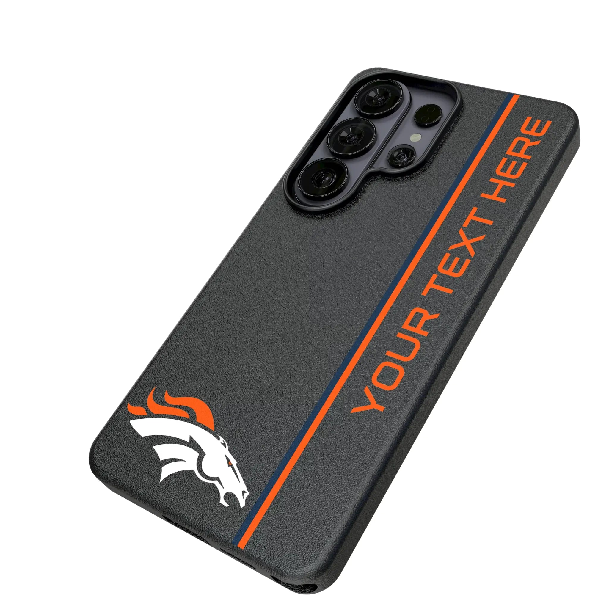 Denver Broncos Personalized Sidebard Galaxy MagSafe Compatible Phone Case for Samsung Galaxy - Isometric View#Device_Galaxy S26 Ultra