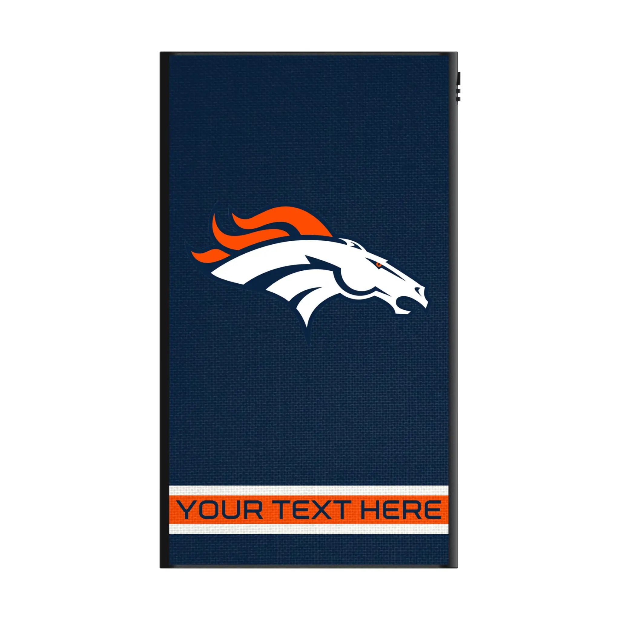 Denver Broncos Personalized Stripe 5000mAh Flat Power Bank
