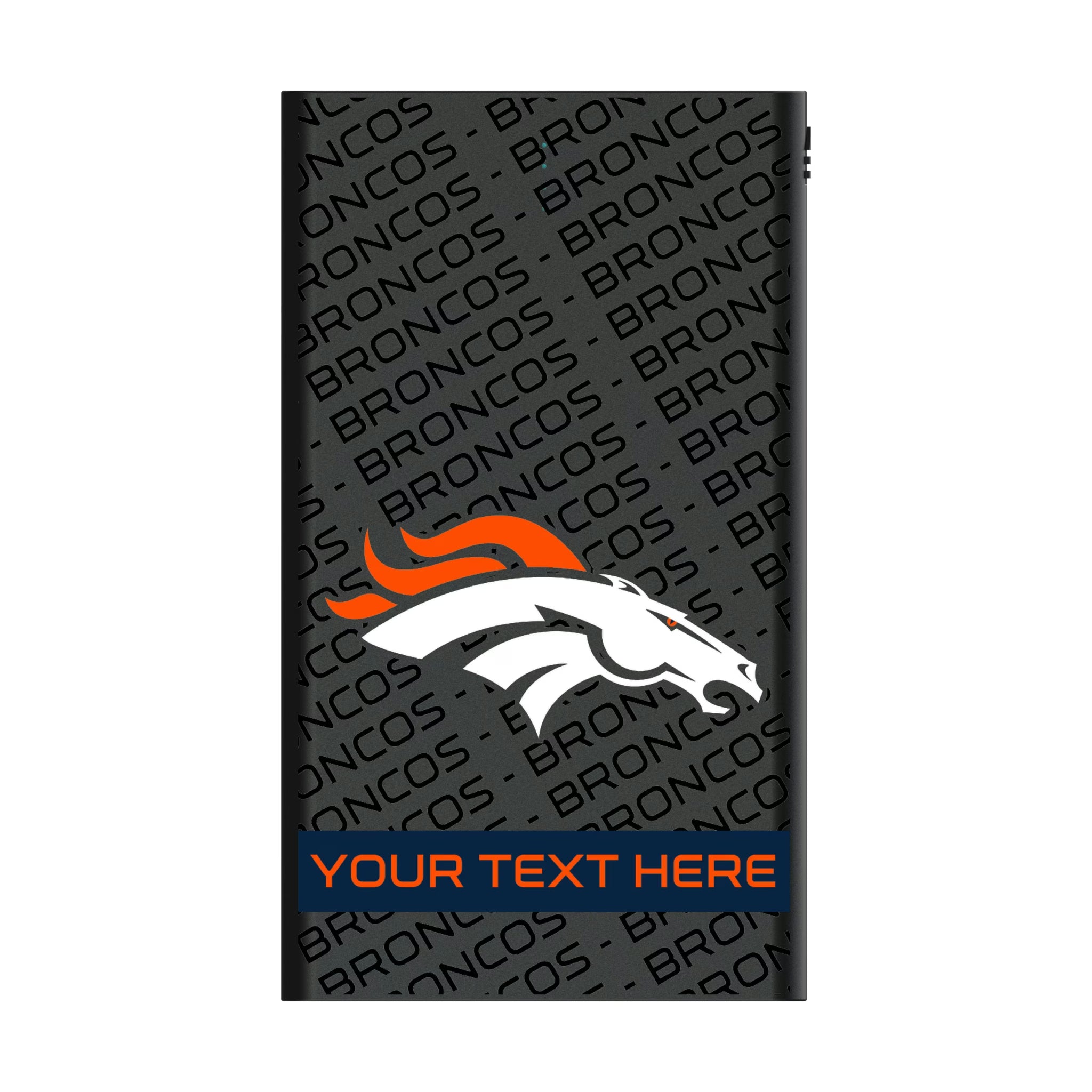Denver Broncos Personalized Tilt 5000mAh Flat Powerbank