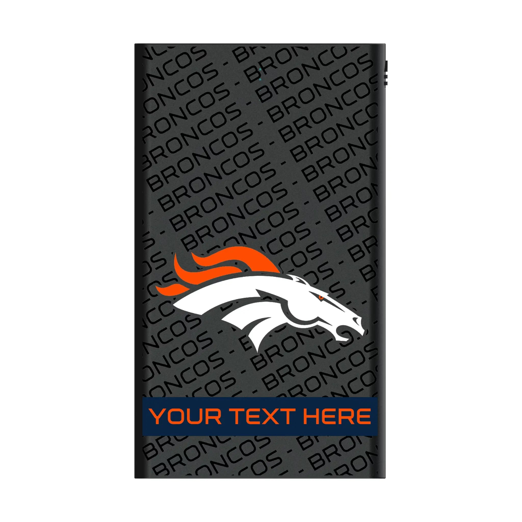 Denver Broncos Personalized Tilt 5000mAh Flat Power Bank