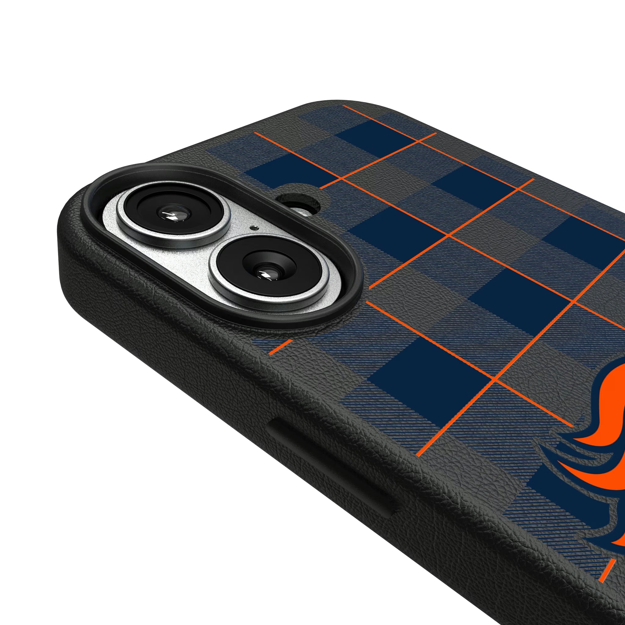Denver Broncos Plaid iPhone MagSafe Compatible Phone Case for Apple iPhone - Detail#Device_iPhone 17