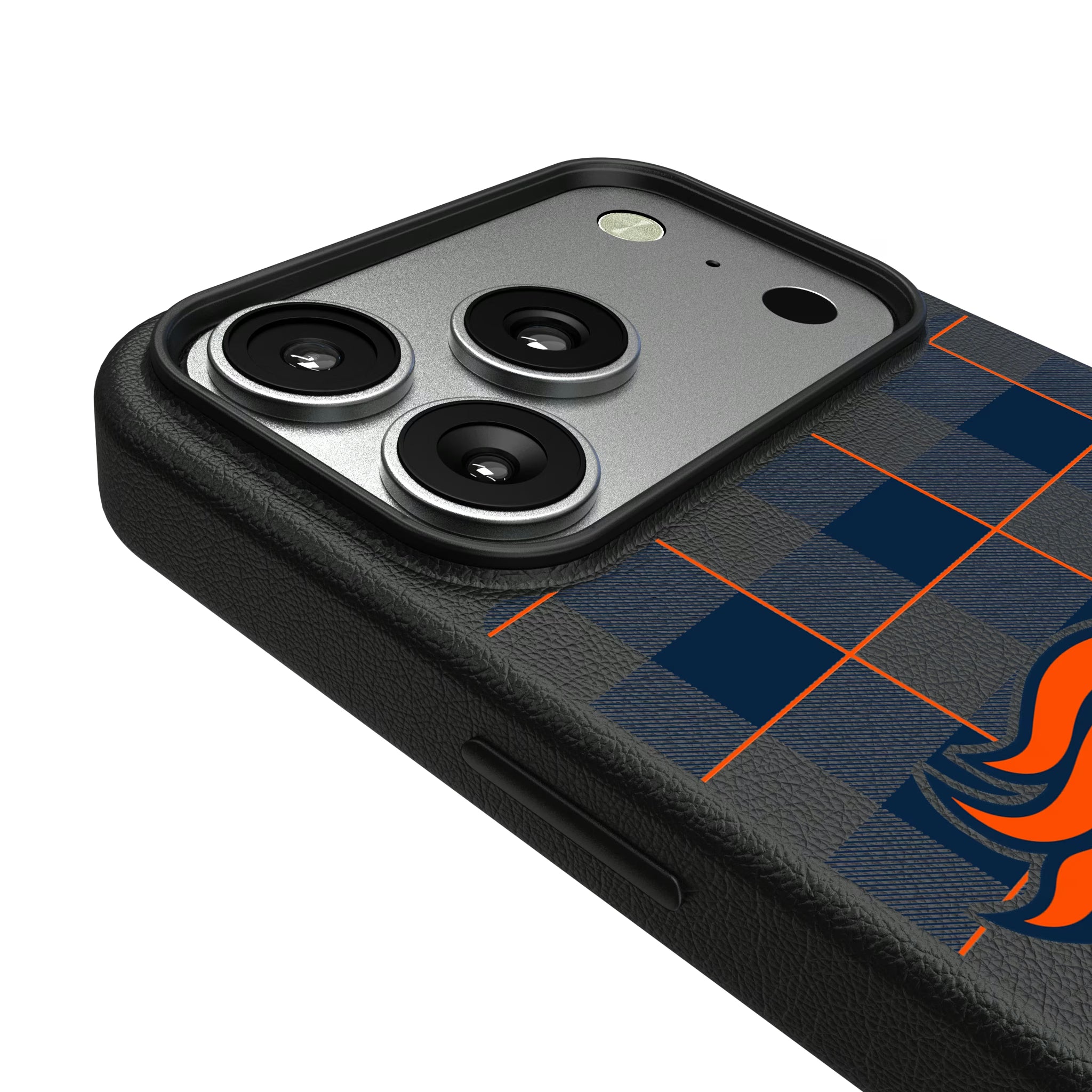 Denver Broncos Plaid iPhone MagSafe Compatible Phone Case for Apple iPhone - Detail#Device_iPhone 17 Pro