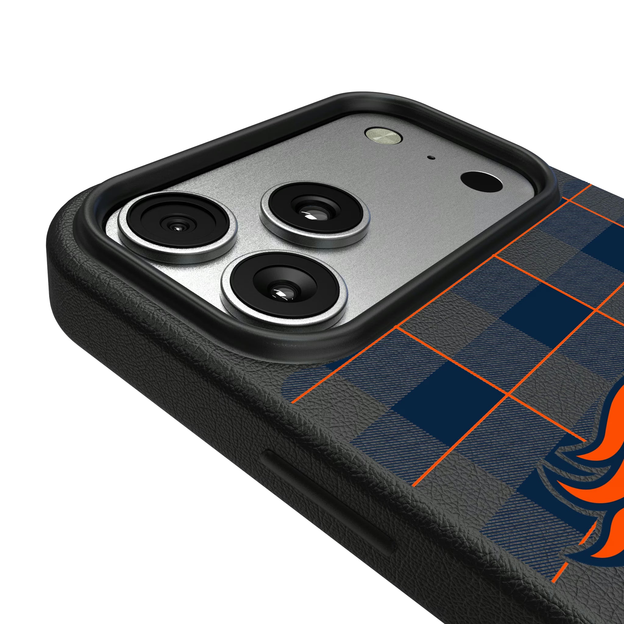 Denver Broncos Plaid iPhone MagSafe Compatible Phone Case for Apple iPhone - Detail#Device_iPhone 17 Pro Max