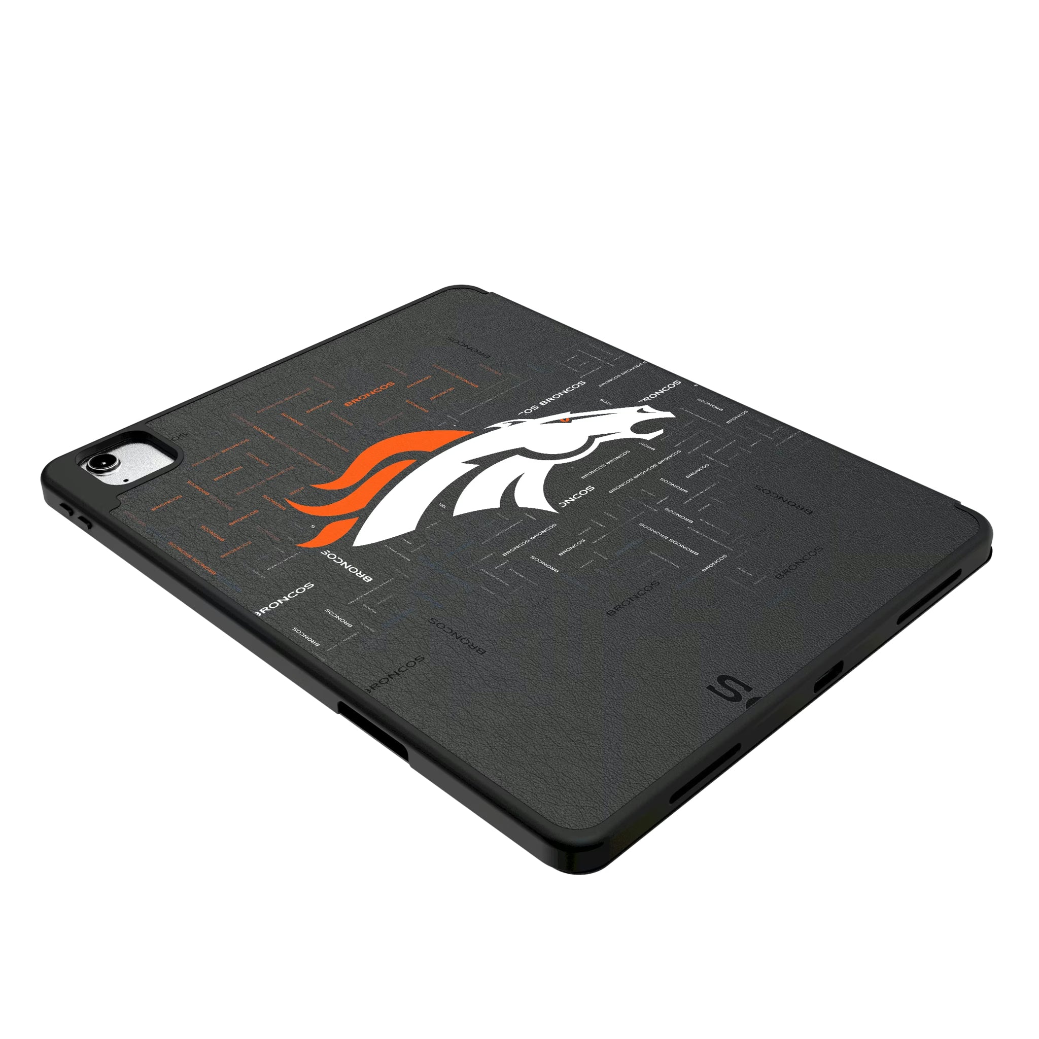 Denver Broncos Quadtile iPad Tablet Case for Apple iPad - Isometric View