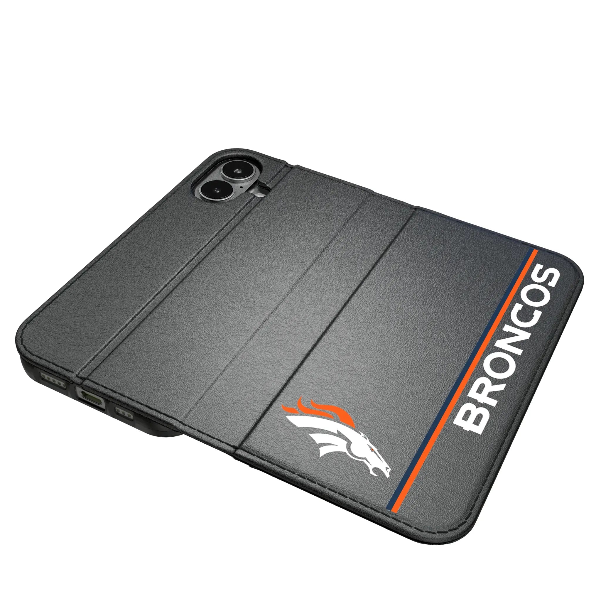 Denver Broncos Sidebar iPhone Folio Phone Case for Apple iPhone#Device_iPhone 17