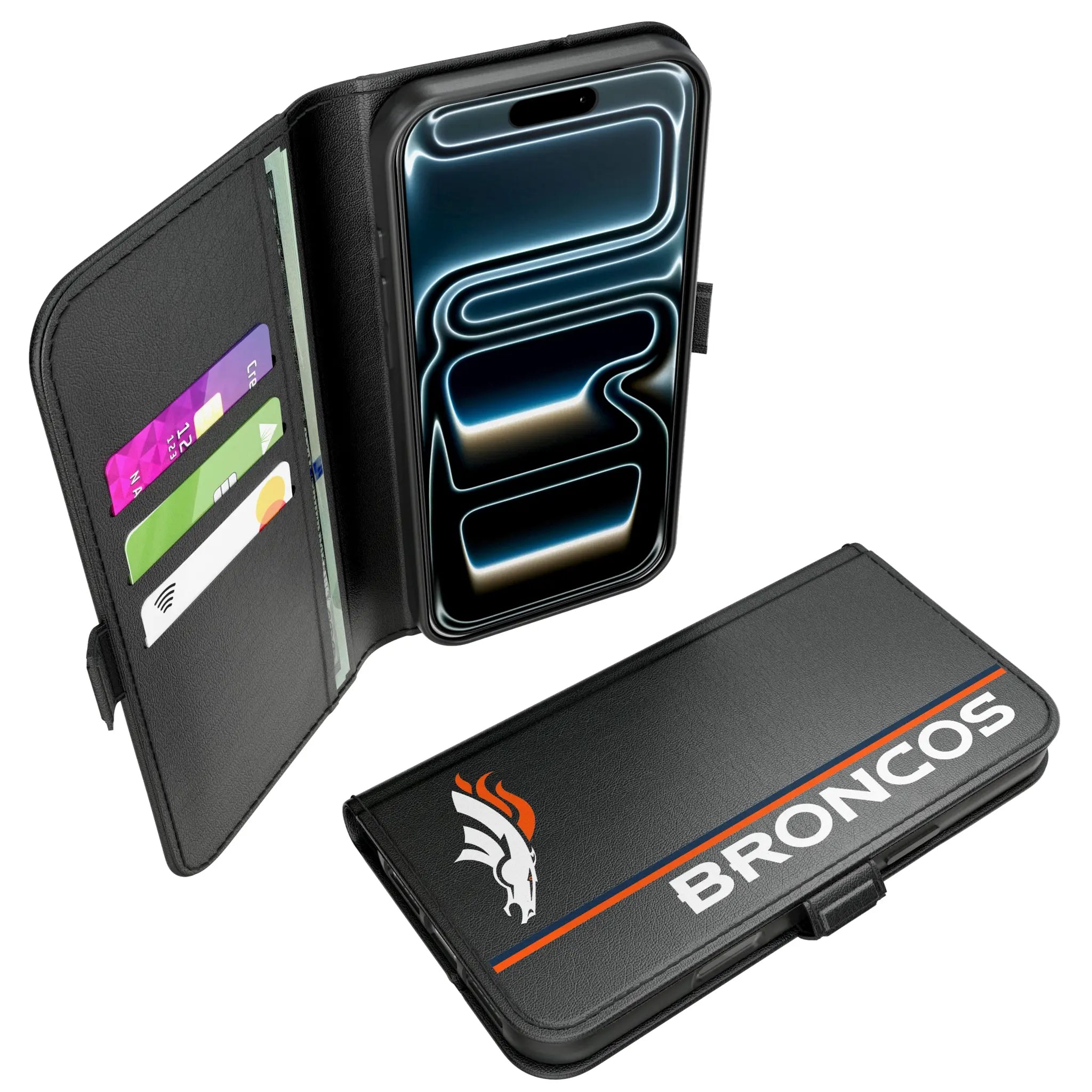 Denver Broncos Sidebar iPhone Folio Phone Case for Apple iPhone#Device_iPhone 17 Pro Max