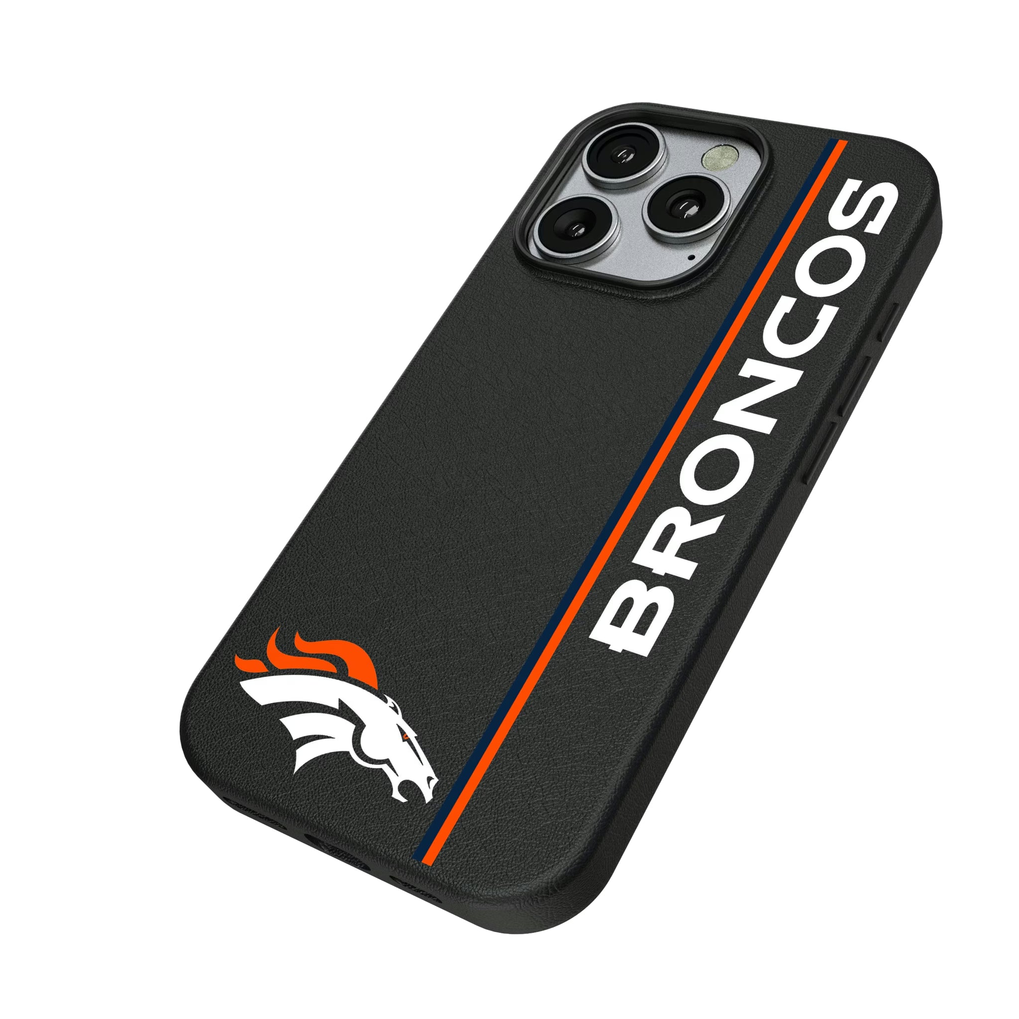 Denver Broncos Sidebar iPhone MagSafe Compatible Phone Case for Apple iPhone - Isometric View