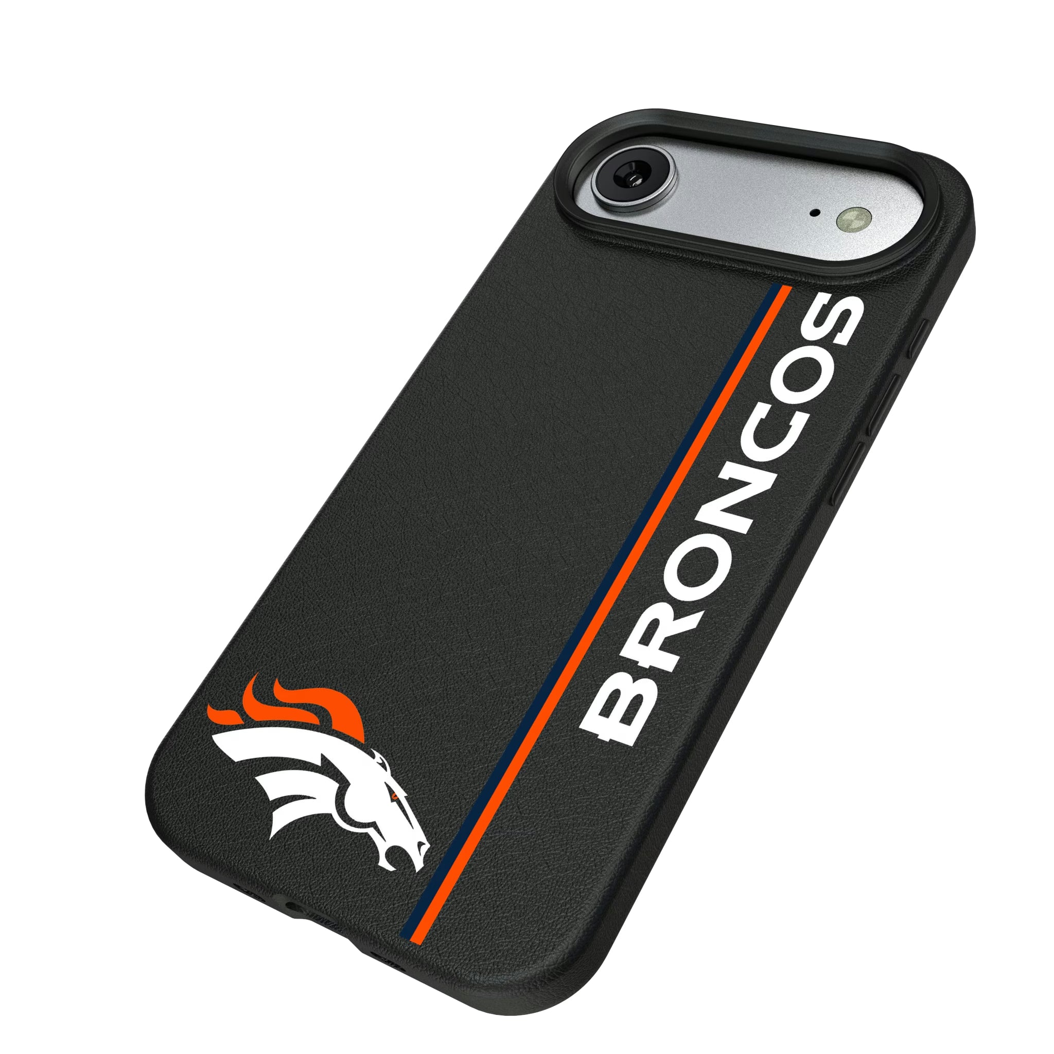 Denver Broncos Sidebar iPhone MagSafe Compatible Phone Case for Apple iPhone - Isometric View#Device_iPhone Air