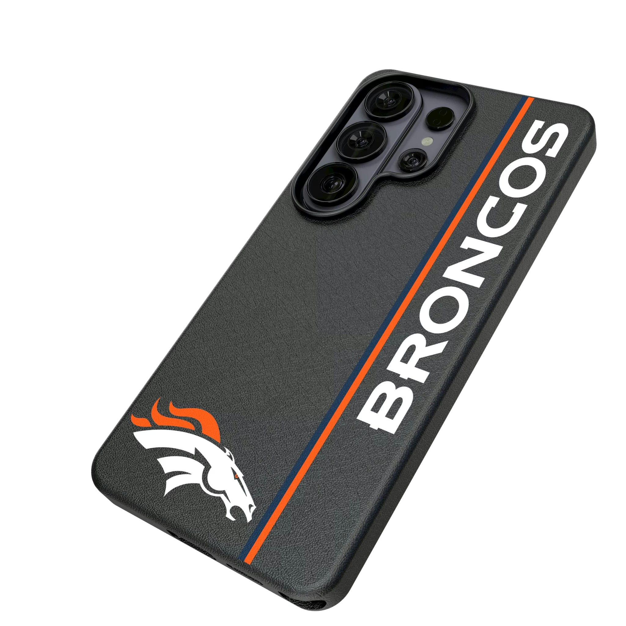 Denver Broncos Sidebar Galaxy MagSafe Compatible Phone Case for Samsung Galaxy - Isometric View