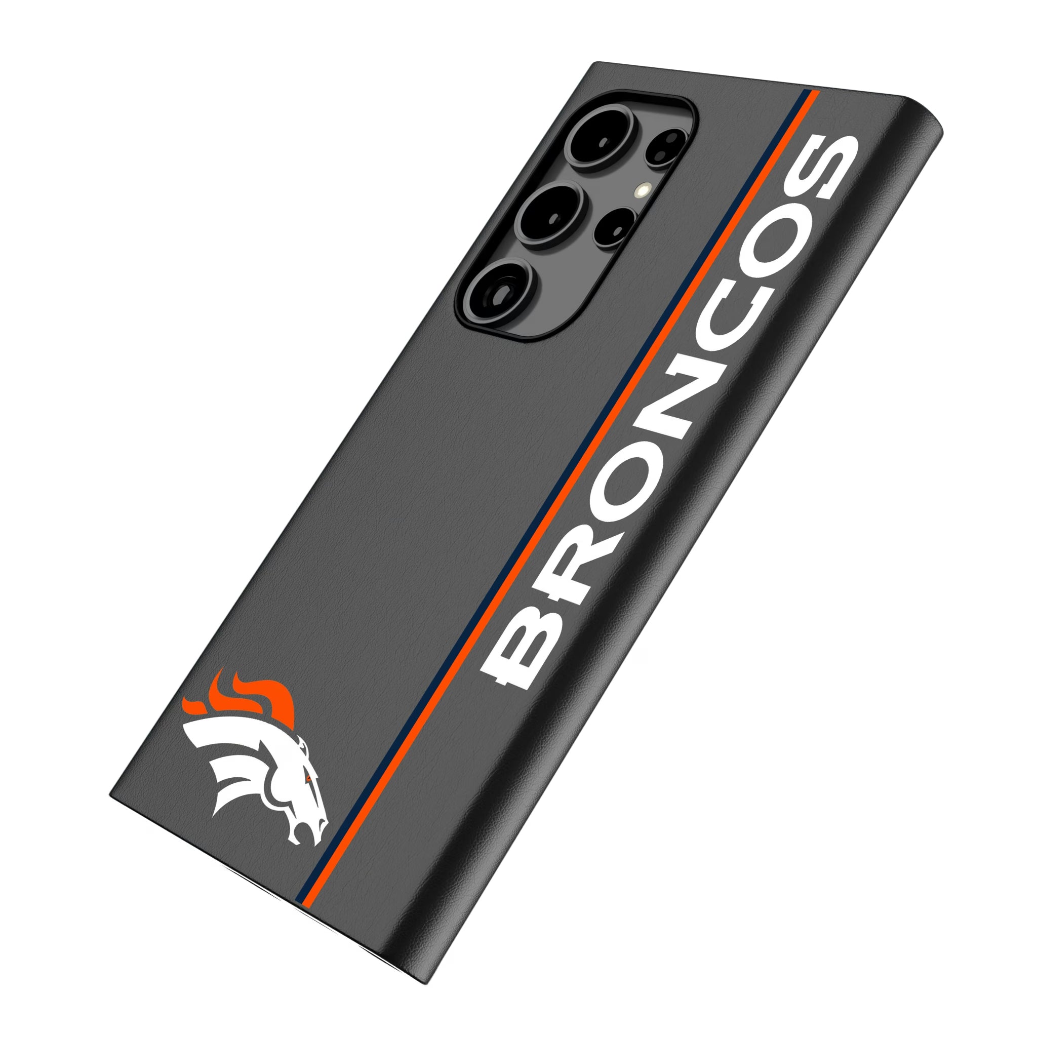 Denver Broncos Sidebar Galaxy MagSafe Compatible Phone Case for Samsung Galaxy - Isometric View