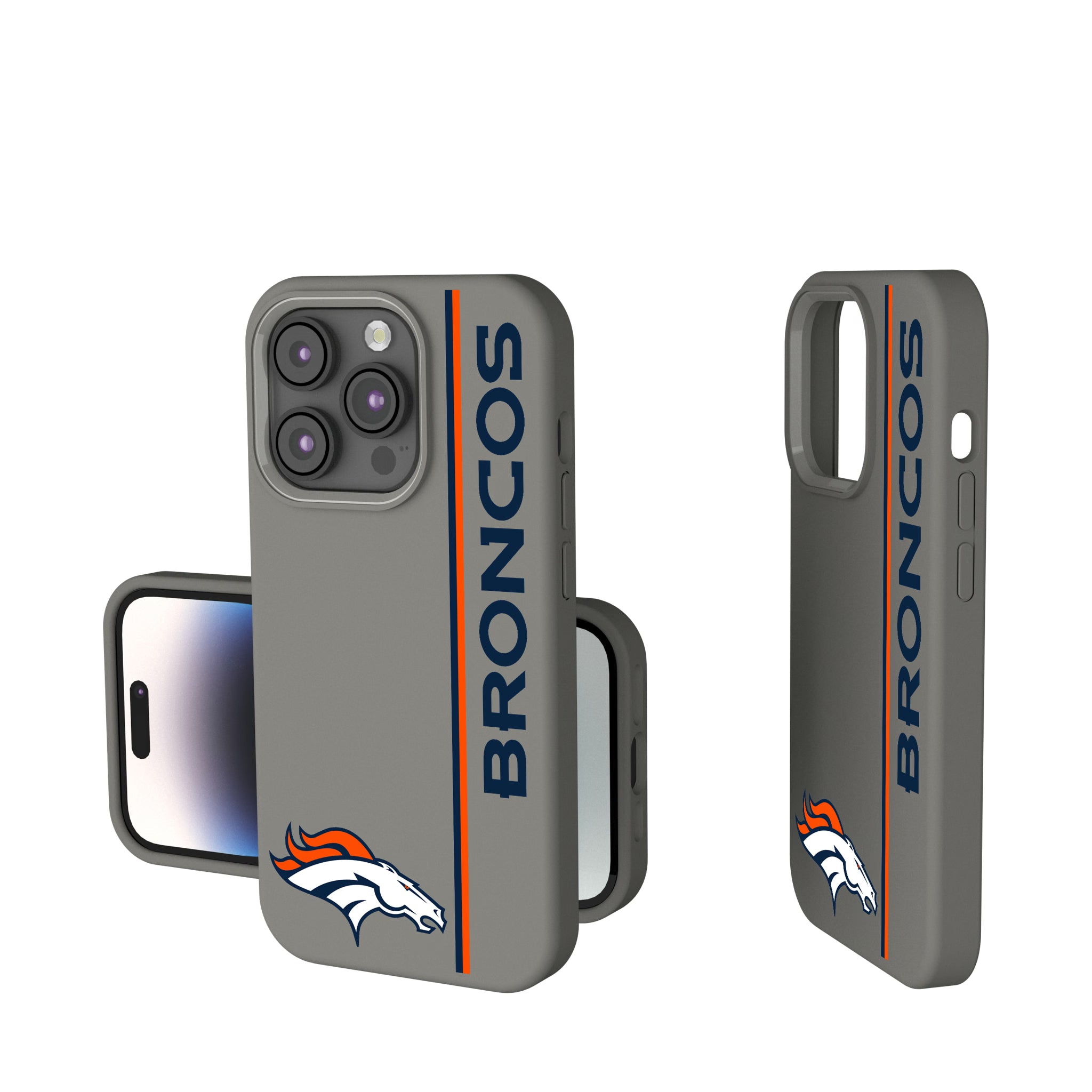 Denver Broncos Sidebar iPhone Soft Touch Phone Case for Apple iPhone