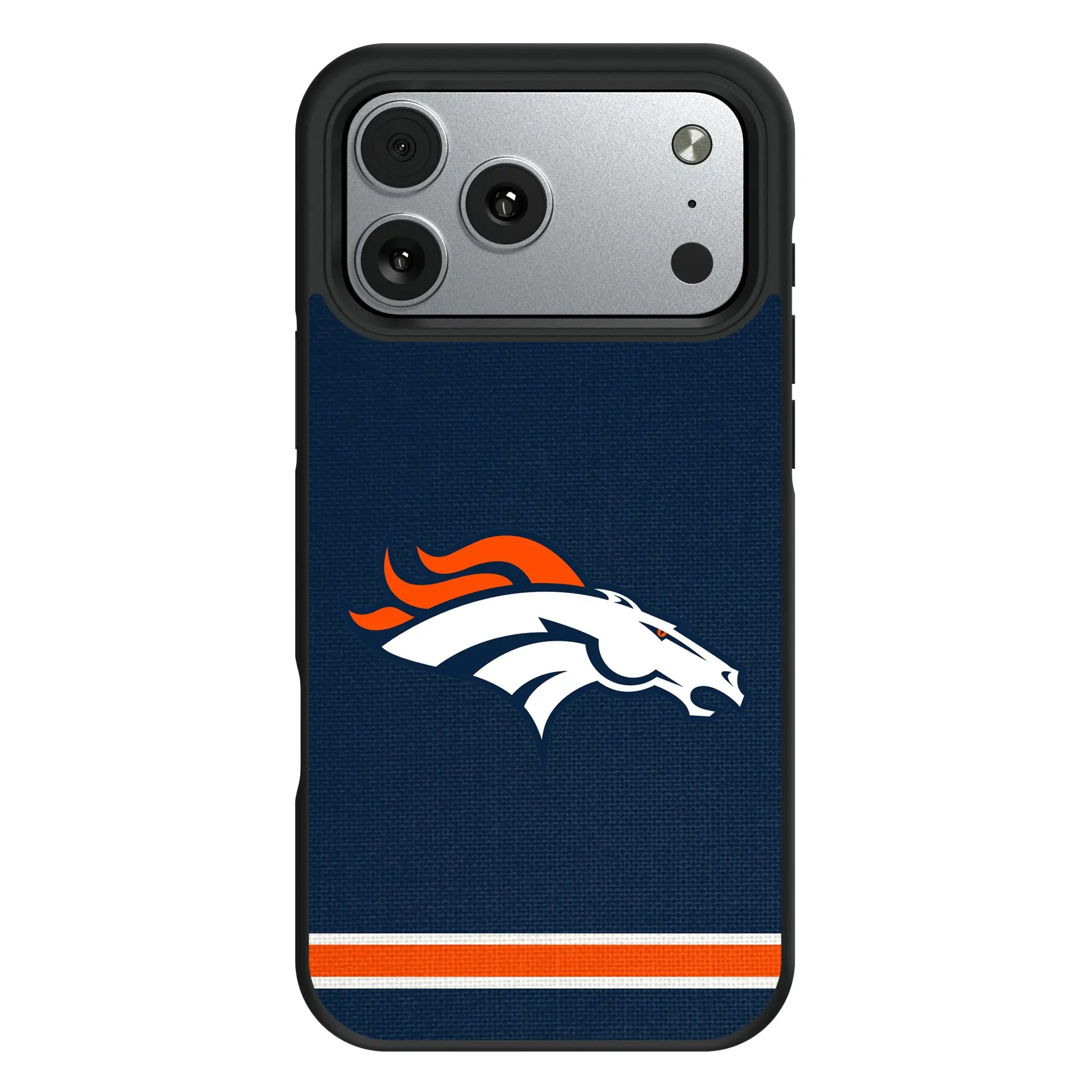 Denver Broncos Stripe iPhone Bump Phone Case for Apple iPhone#Device_iPhone 17 Pro Max