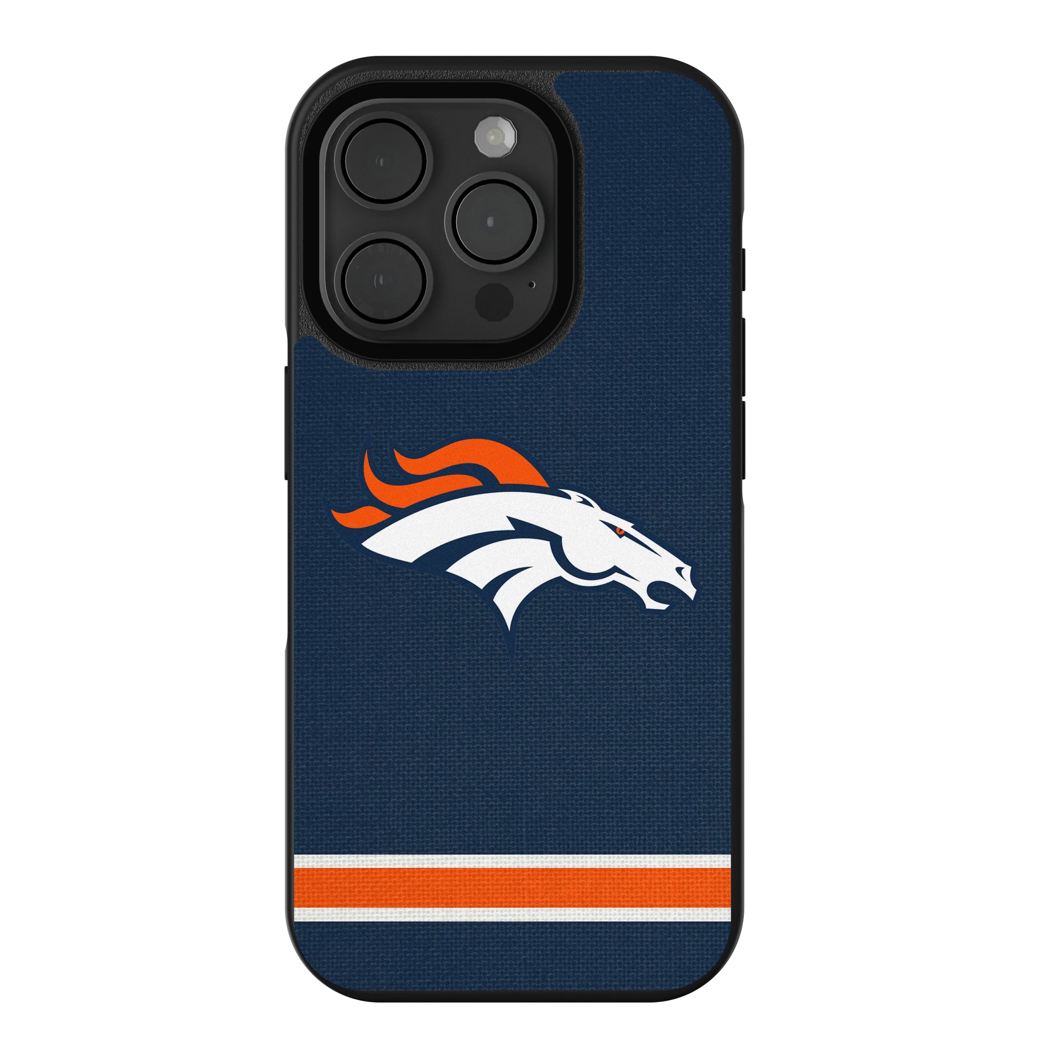 Denver Broncos Stripe iPhone Bump Phone Case for Apple iPhone
