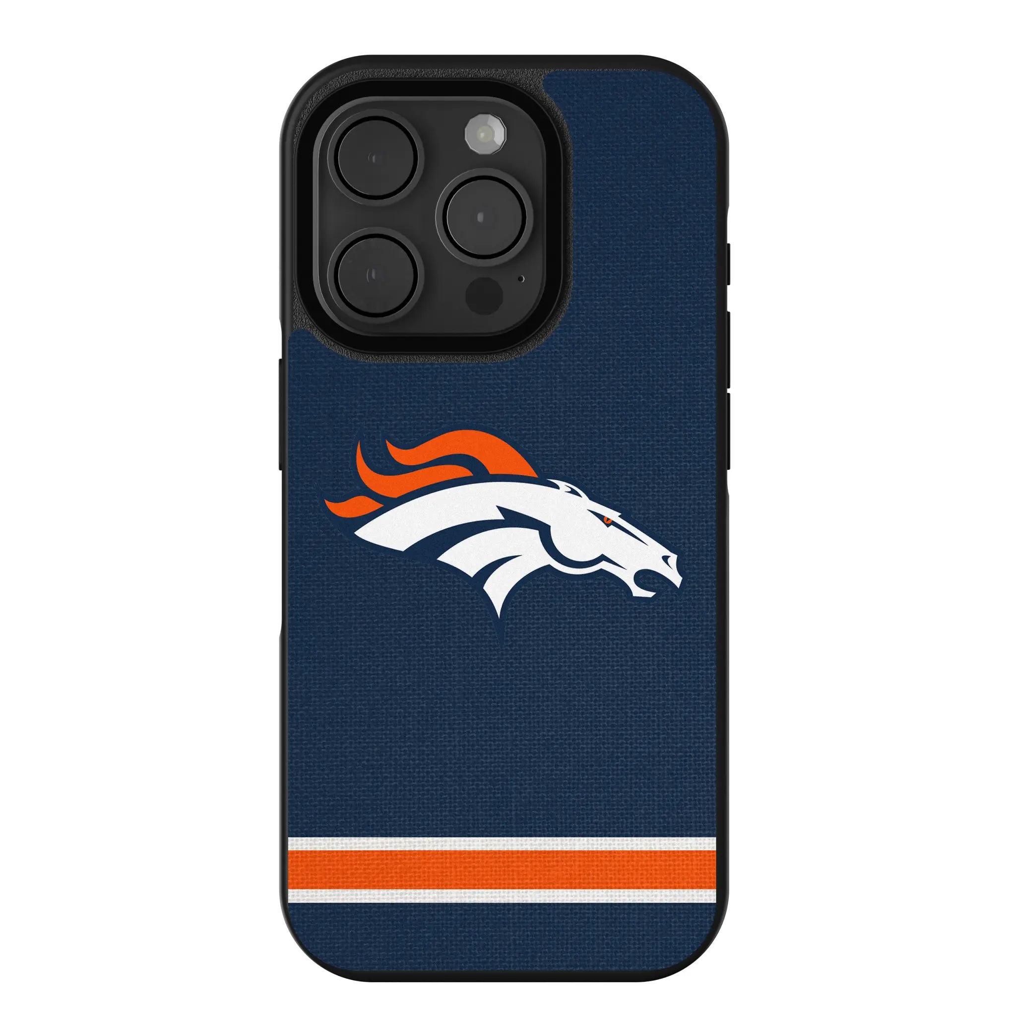 Denver Broncos Stripe iPhone Bump Phone Case for Apple iPhone