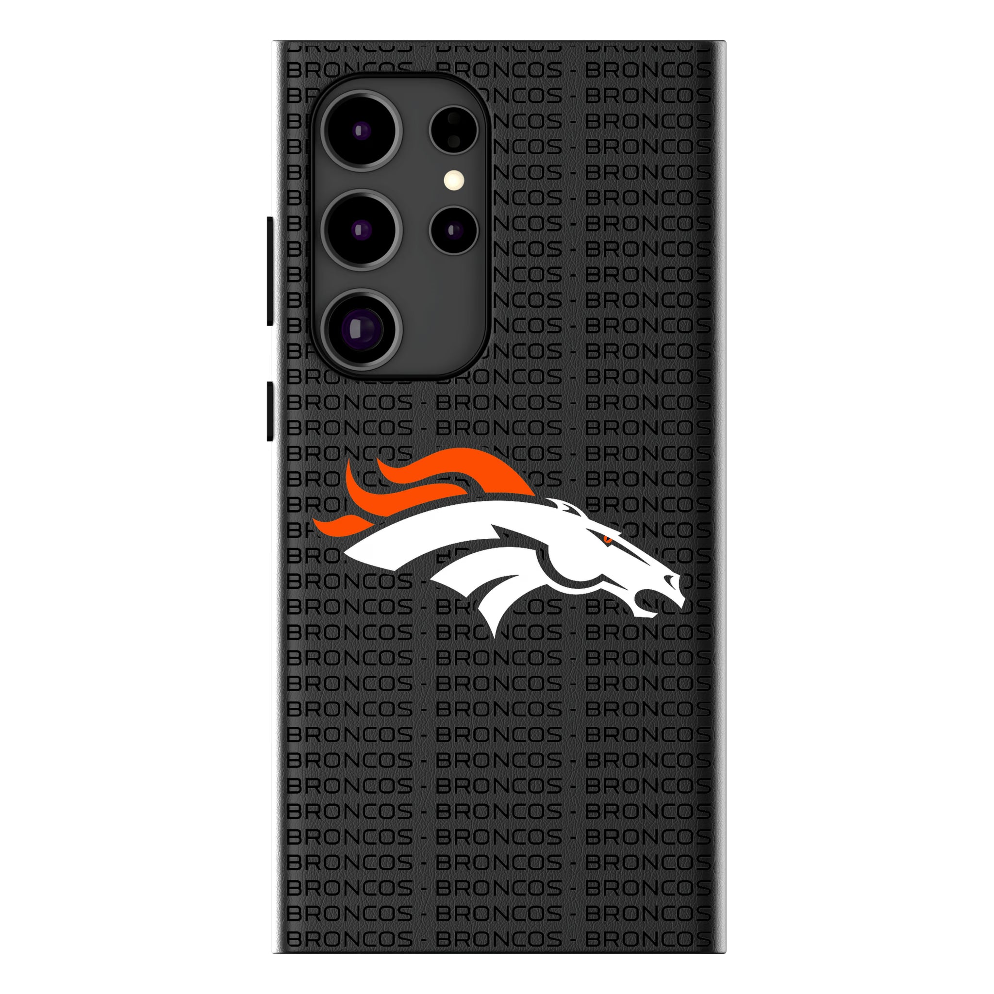 Denver Broncos Text Backdrop Galaxy MagSafe Compatible Phone Case for Samsung Galaxy