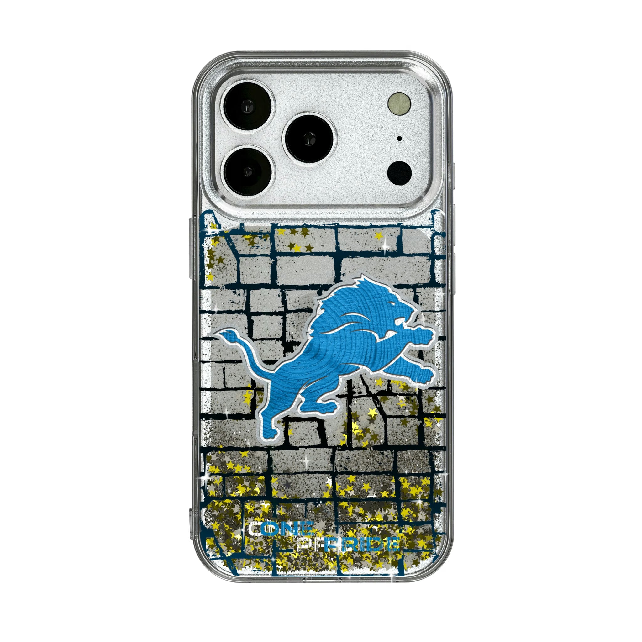 Detroit Lions Brick iPhone Glitter Phone Case for Apple iPhone