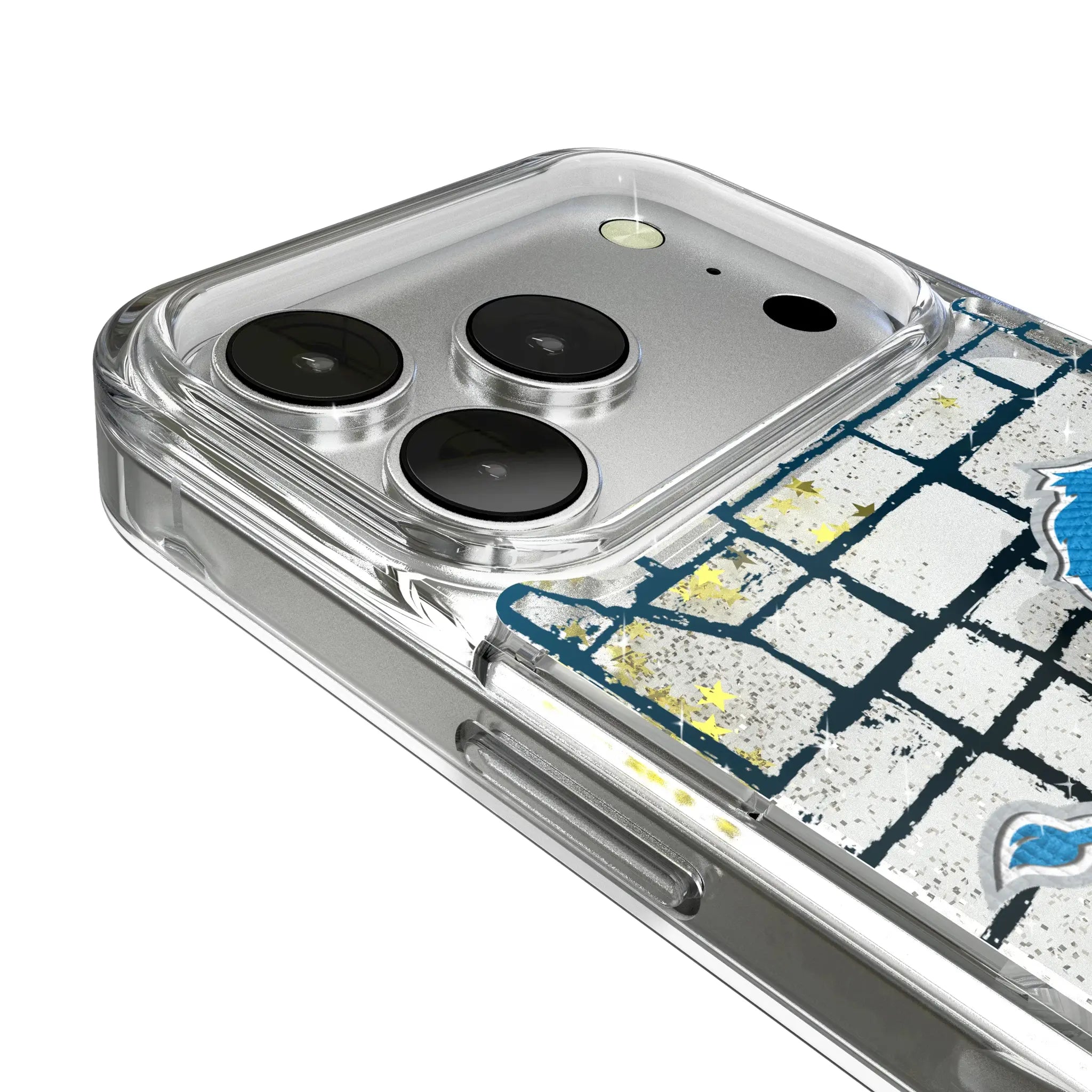 Detroit Lions Brick iPhone Glitter Phone Case for Apple iPhone - Detail