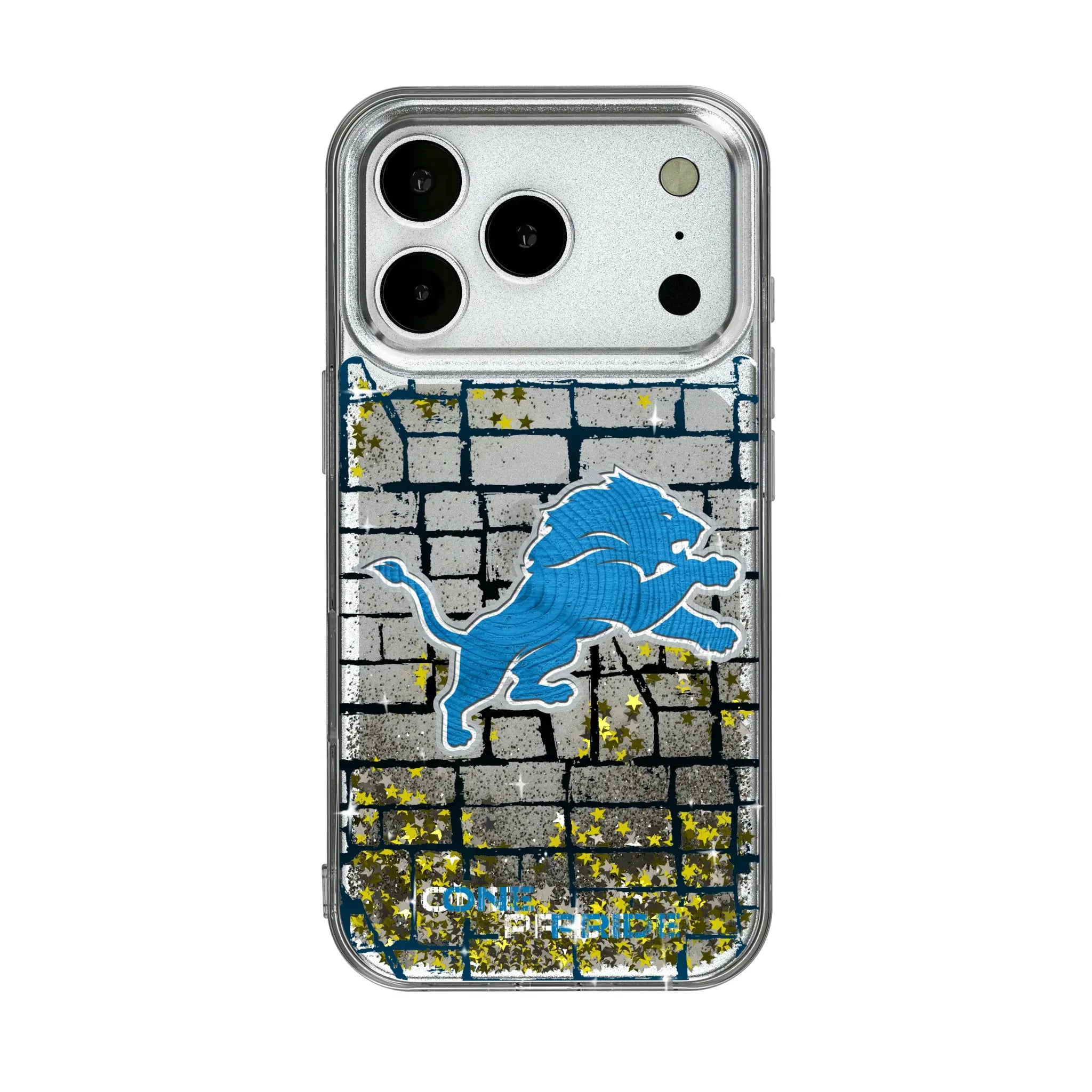 Detroit Lions Brick iPhone Glitter Phone Case for Apple iPhone