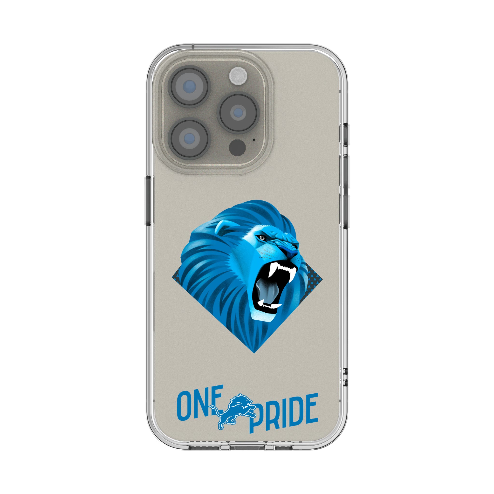 Detroit Lions Deco iPhone Clear Phone Case for Apple iPhone