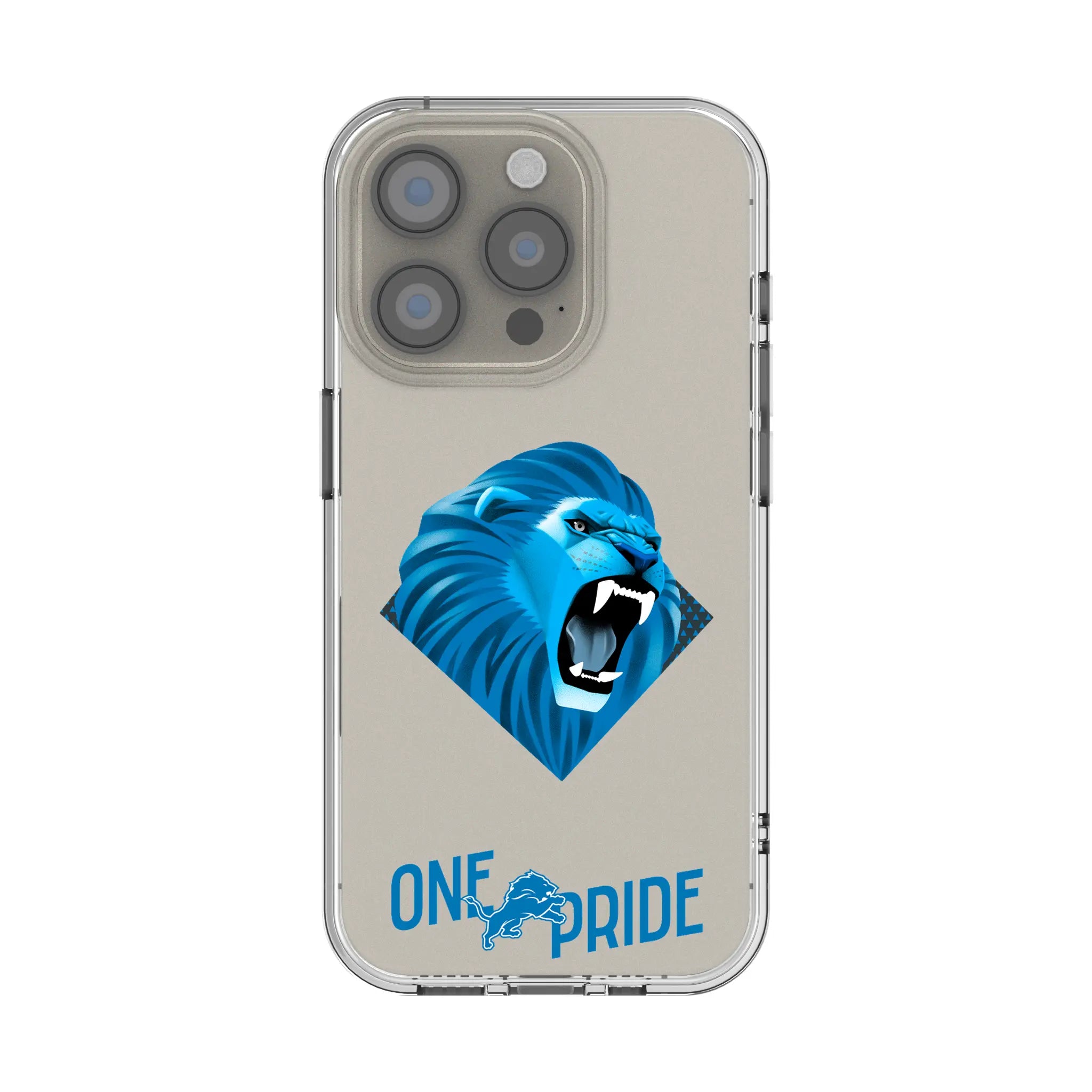 Detroit Lions Deco iPhone Clear Phone Case for Apple iPhone