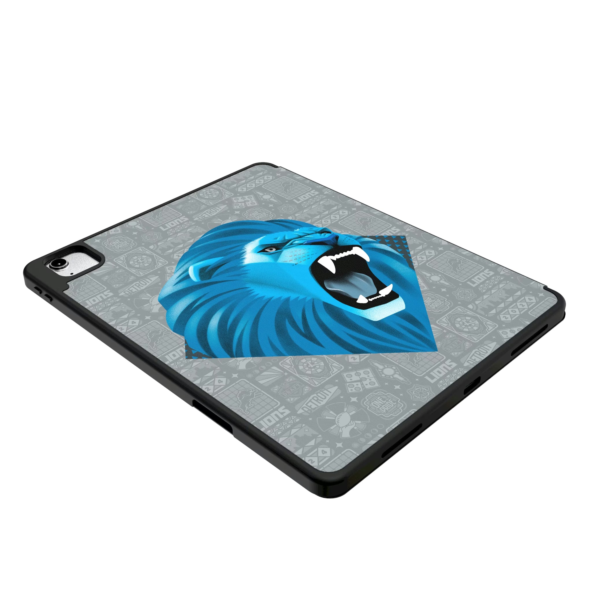 Detroit Lions Deco iPad Tablet Case for Apple iPad - Isometric View