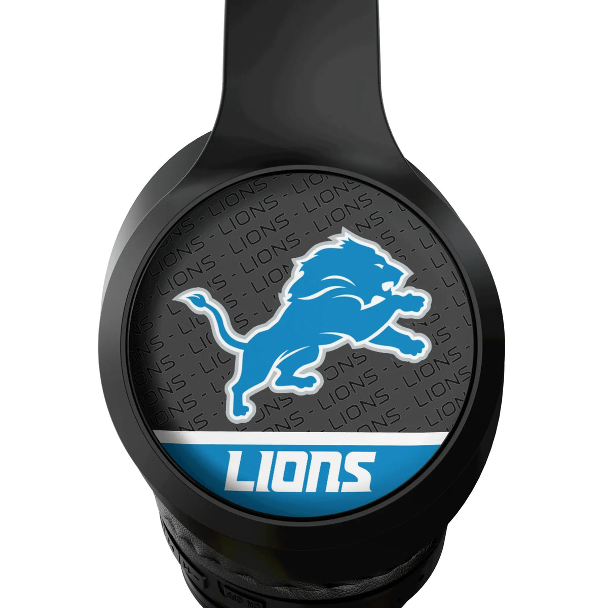 Detroit Lions Endzone Plus Wireless Over-Ear Headphones With Case - Detail
