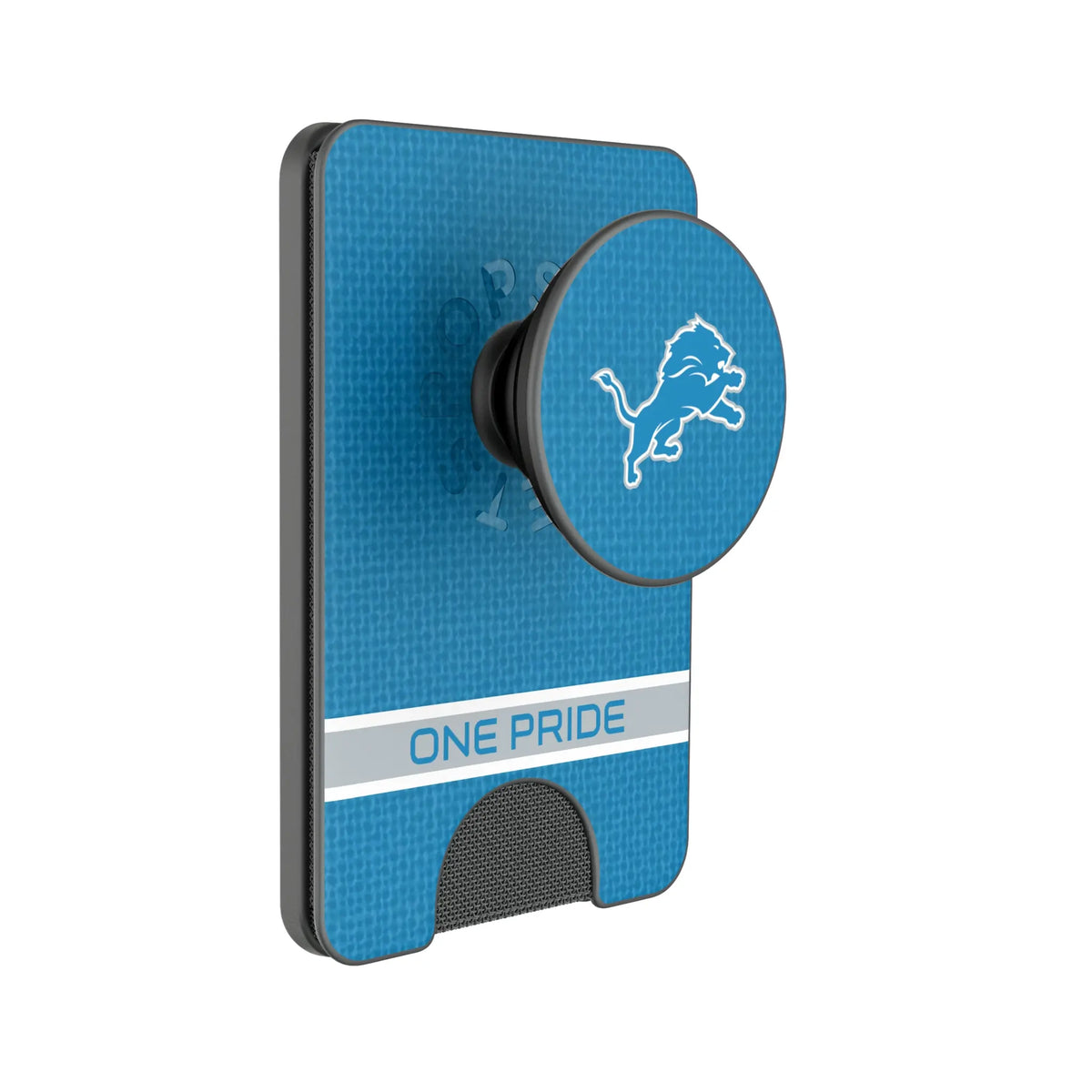 Detroit Lions Endzone Solid Popsockets Wallet Magnetic