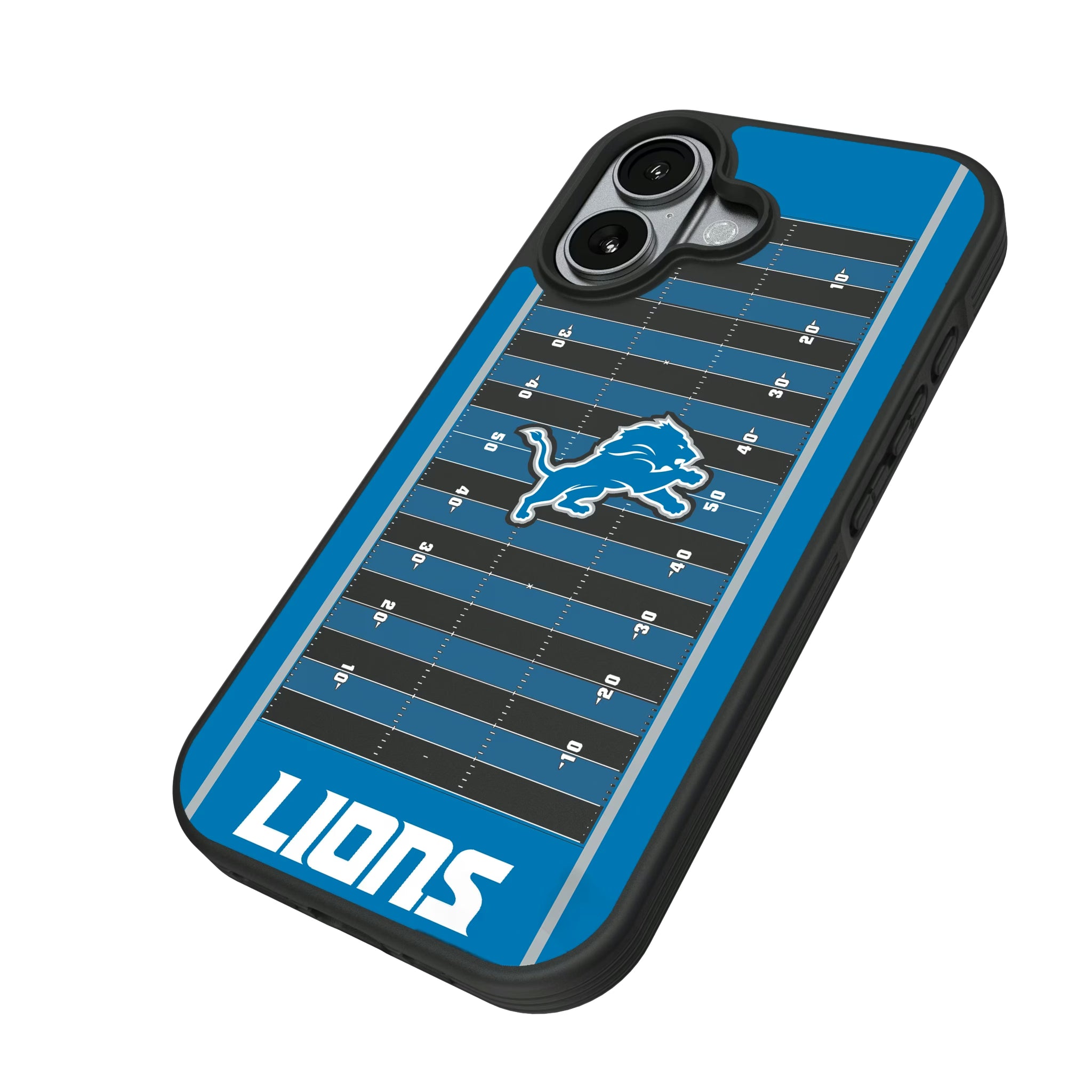 Detroit Lions Field iPhone Bump Phone Case for Apple iPhone - Isometric View#Device_iPhone 17