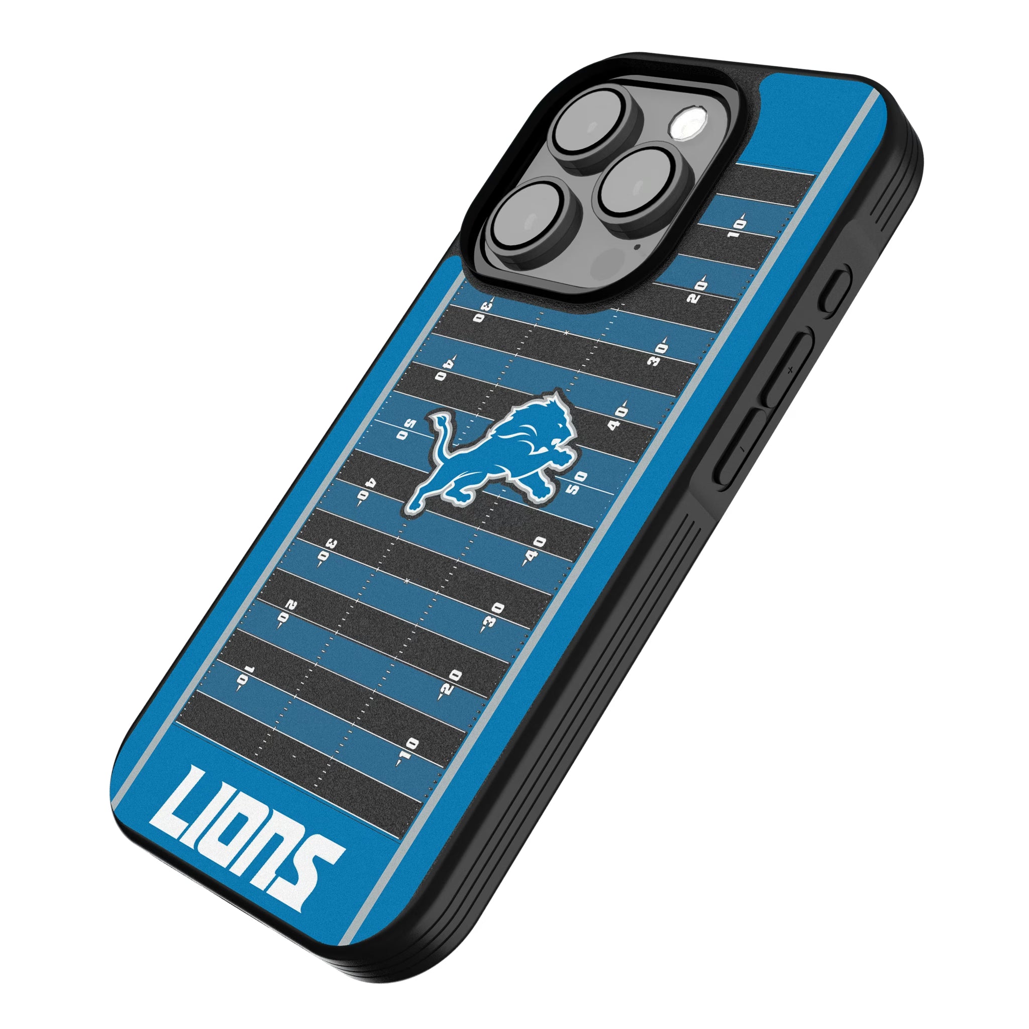 Detroit Lions Field iPhone Bump Phone Case for Apple iPhone - Isometric View
