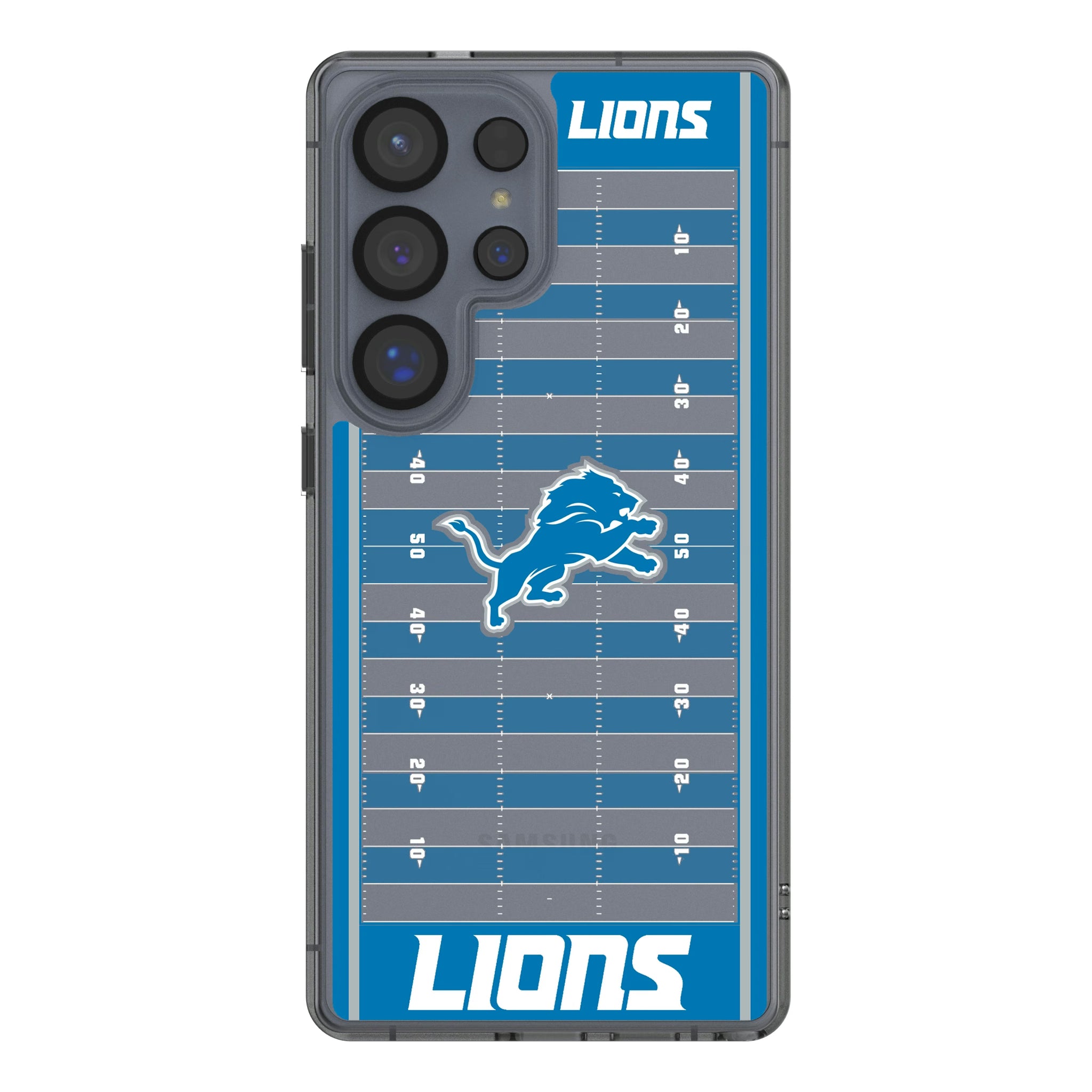 Detroit Lions Field Galaxy Clear Phone Case for Samsung Galaxy