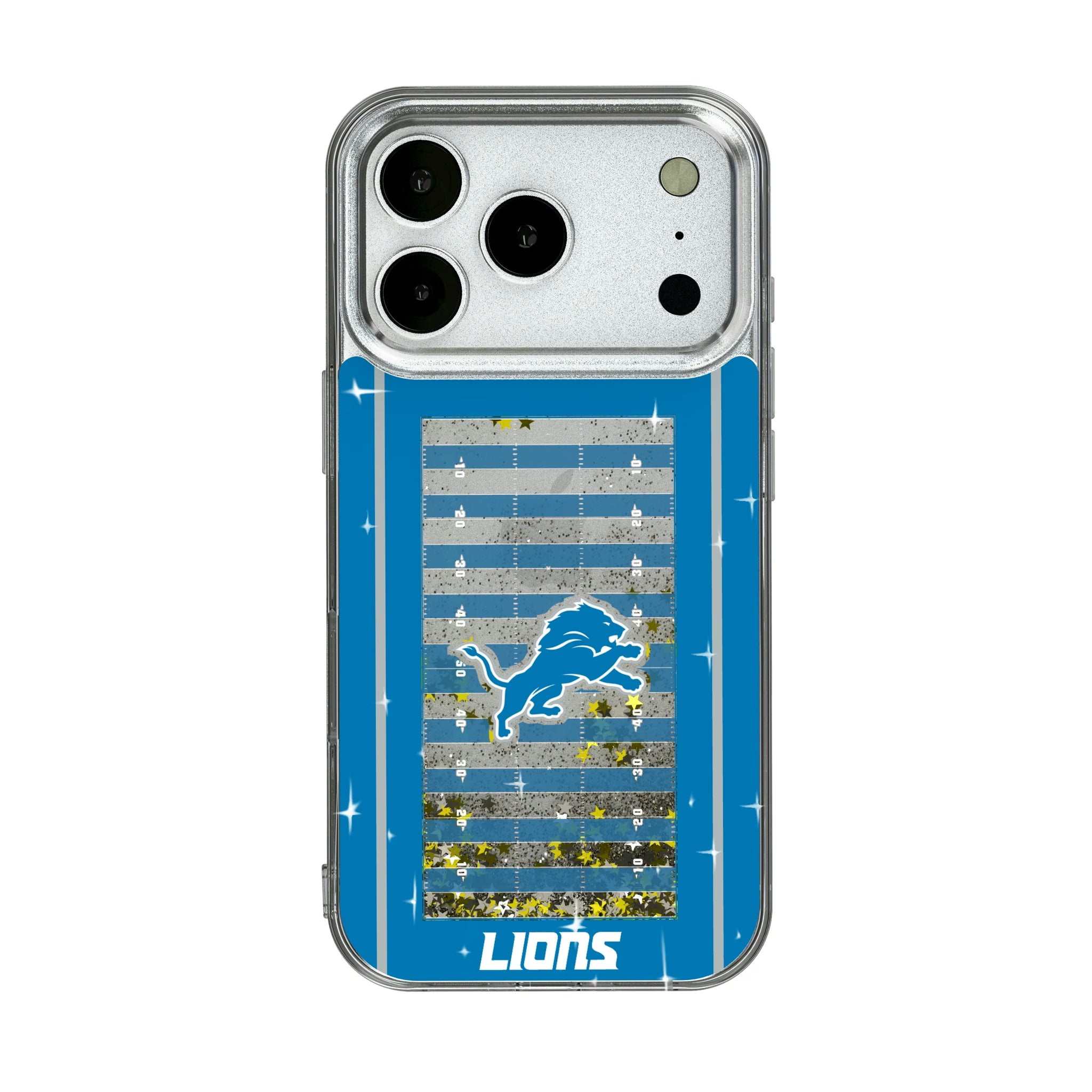 Detroit Lions Field iPhone Glitter Phone Case for Apple iPhone