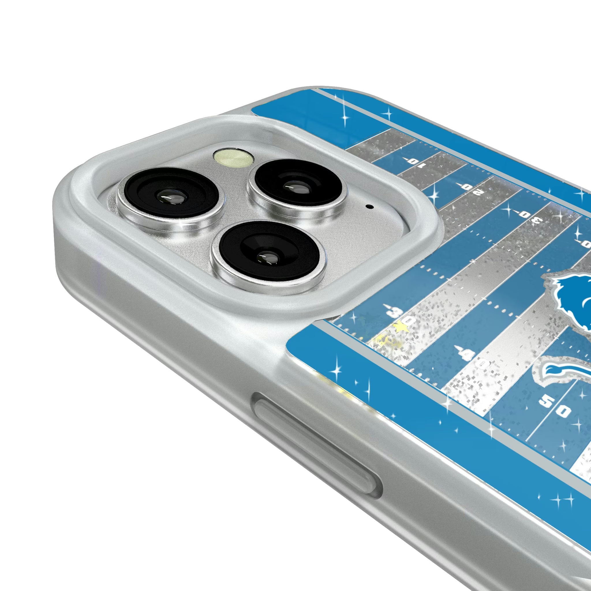Detroit Lions Field iPhone Glitter Phone Case for Apple iPhone - Detail#Device_iPhone 16 Pro