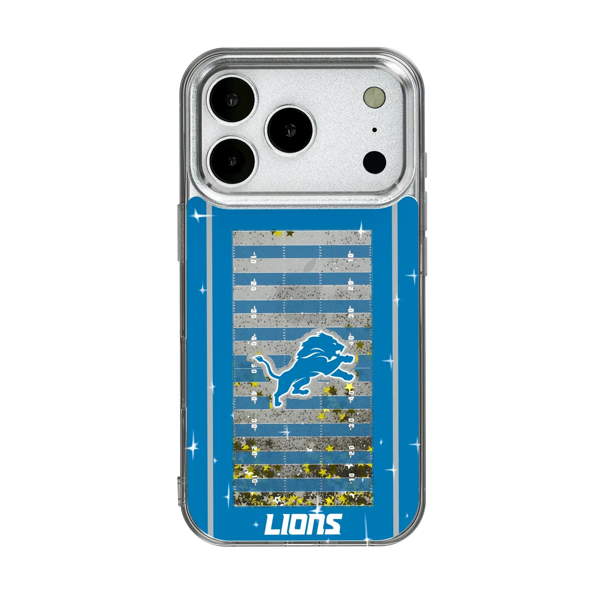 Detroit Lions Field iPhone Glitter Phone Case for Apple iPhone
