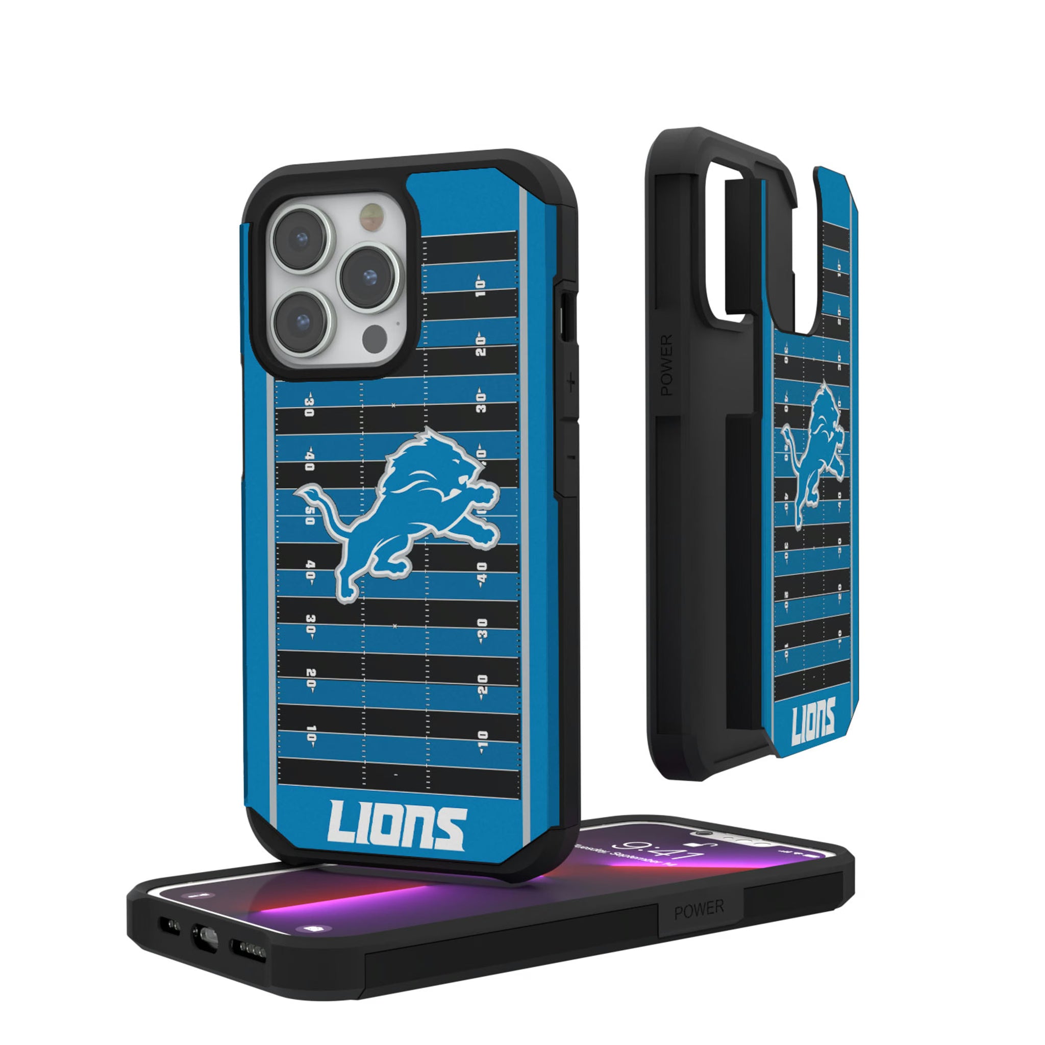 Detroit Lions Field iPhone Rugged Phone Case for Apple iPhone