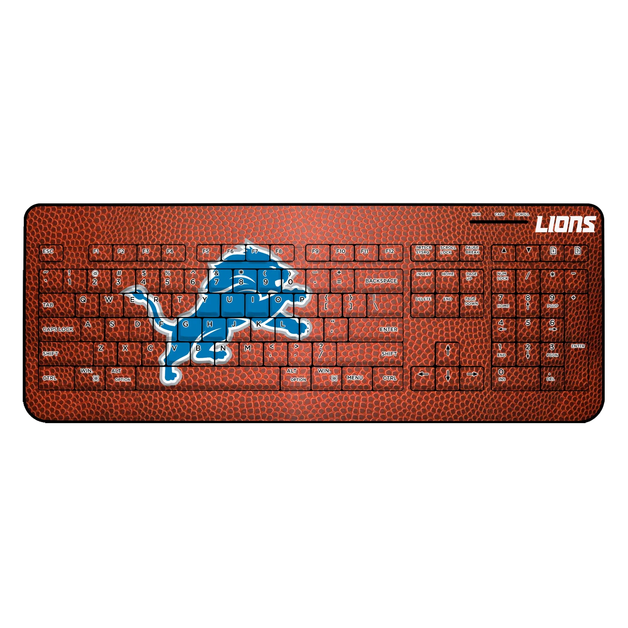 Detroit Lions Football Wireless USB Keyboard
