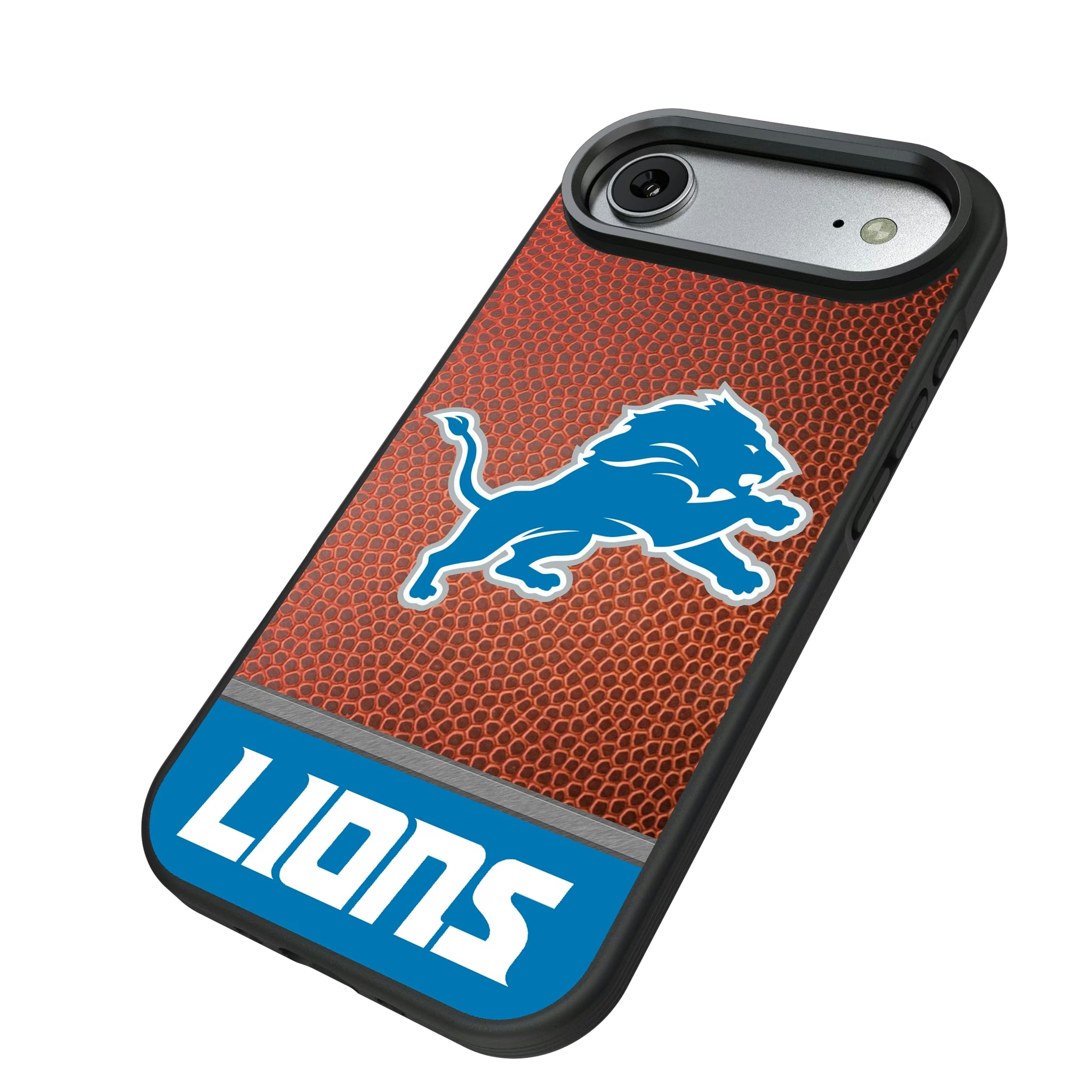 Detroit Lions Football Wordmark iPhone Bump Phone Case for Apple iPhone - Isometric View#Device_iPhone Air