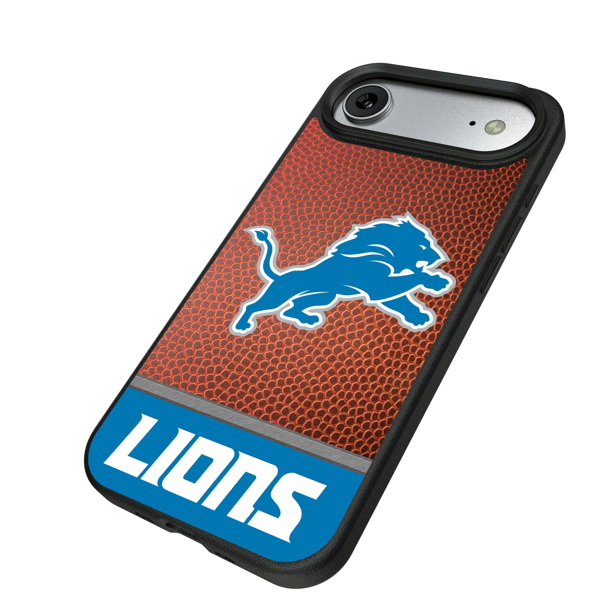 Detroit Lions Football Wordmark iPhone MagSafe Compatible Phone Case for Apple iPhone - Isometric View#Device_iPhone Air