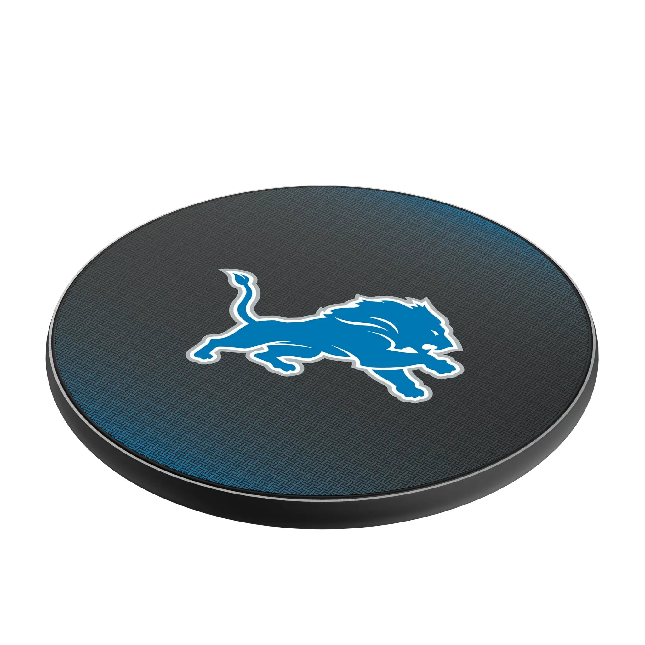 Detroit Lions Linen 15-Watt Wireless Charger - Isometric View
