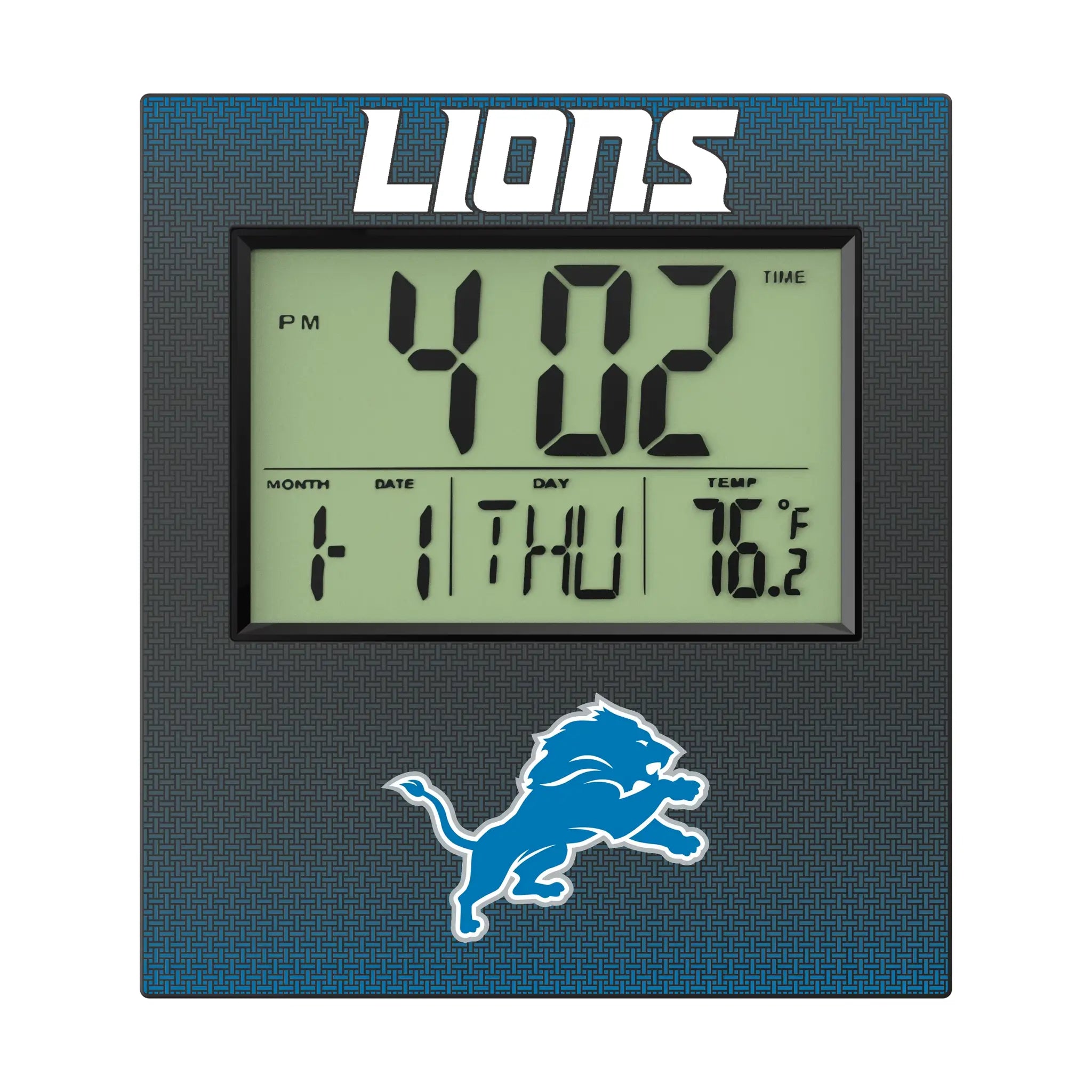 Detroit Lions Linen Wall Clock