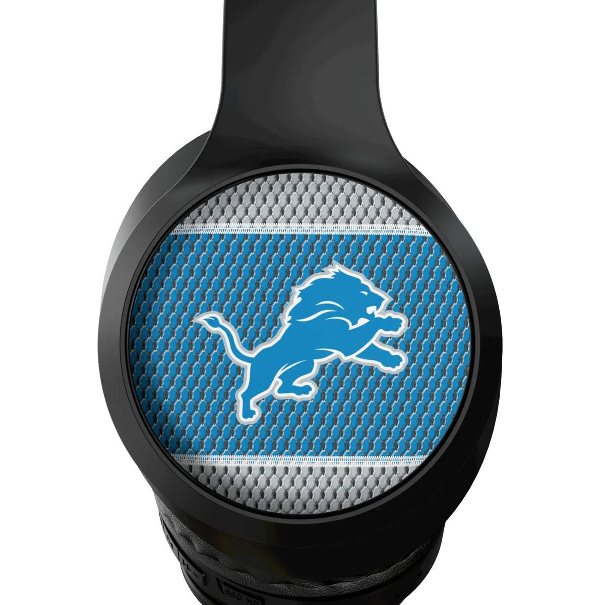 Detroit Lions Mesh Wireless Over-Ear Headphones With Case - Detail