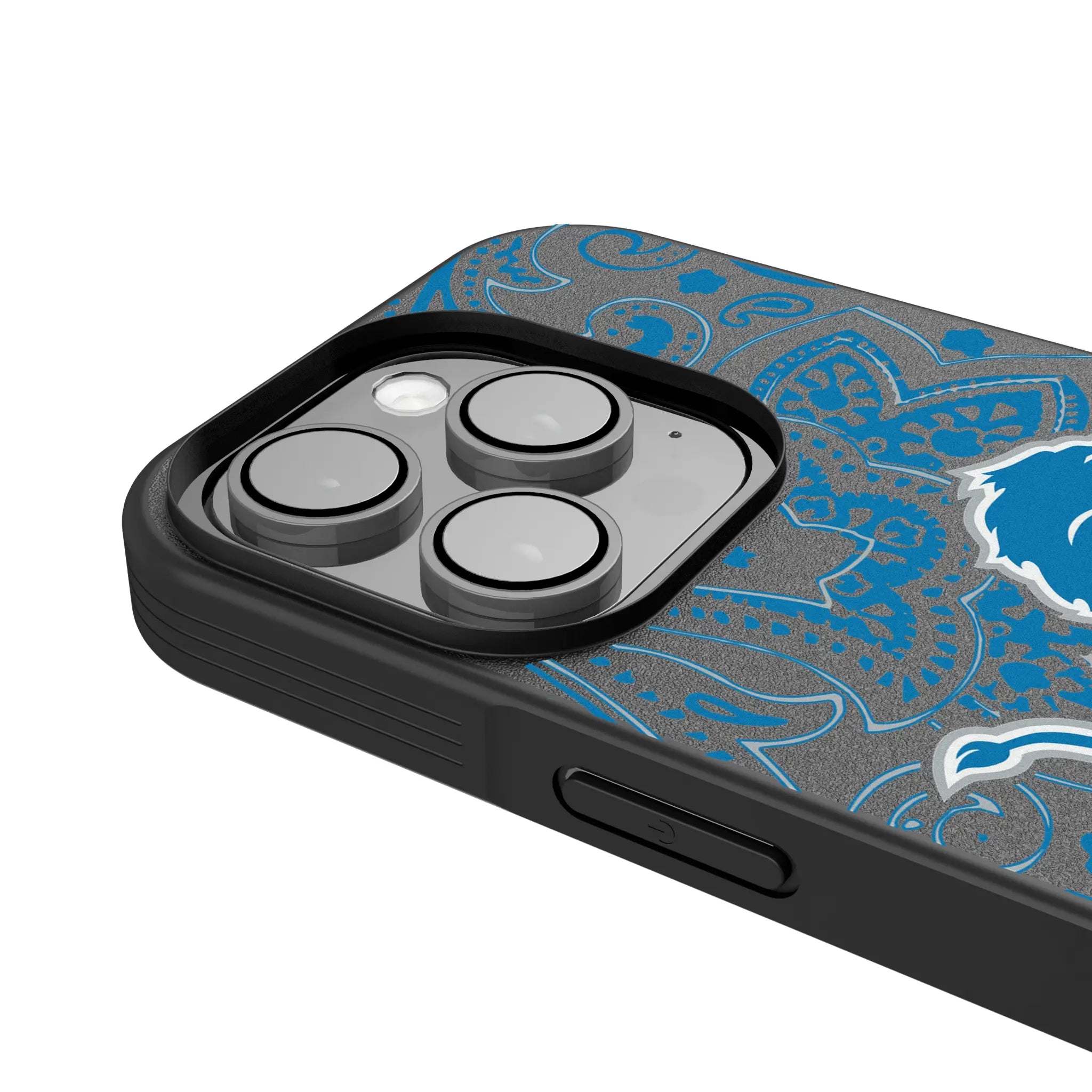 Detroit Lions Paisley iPhone Bump Phone Case for Apple iPhone - Detail