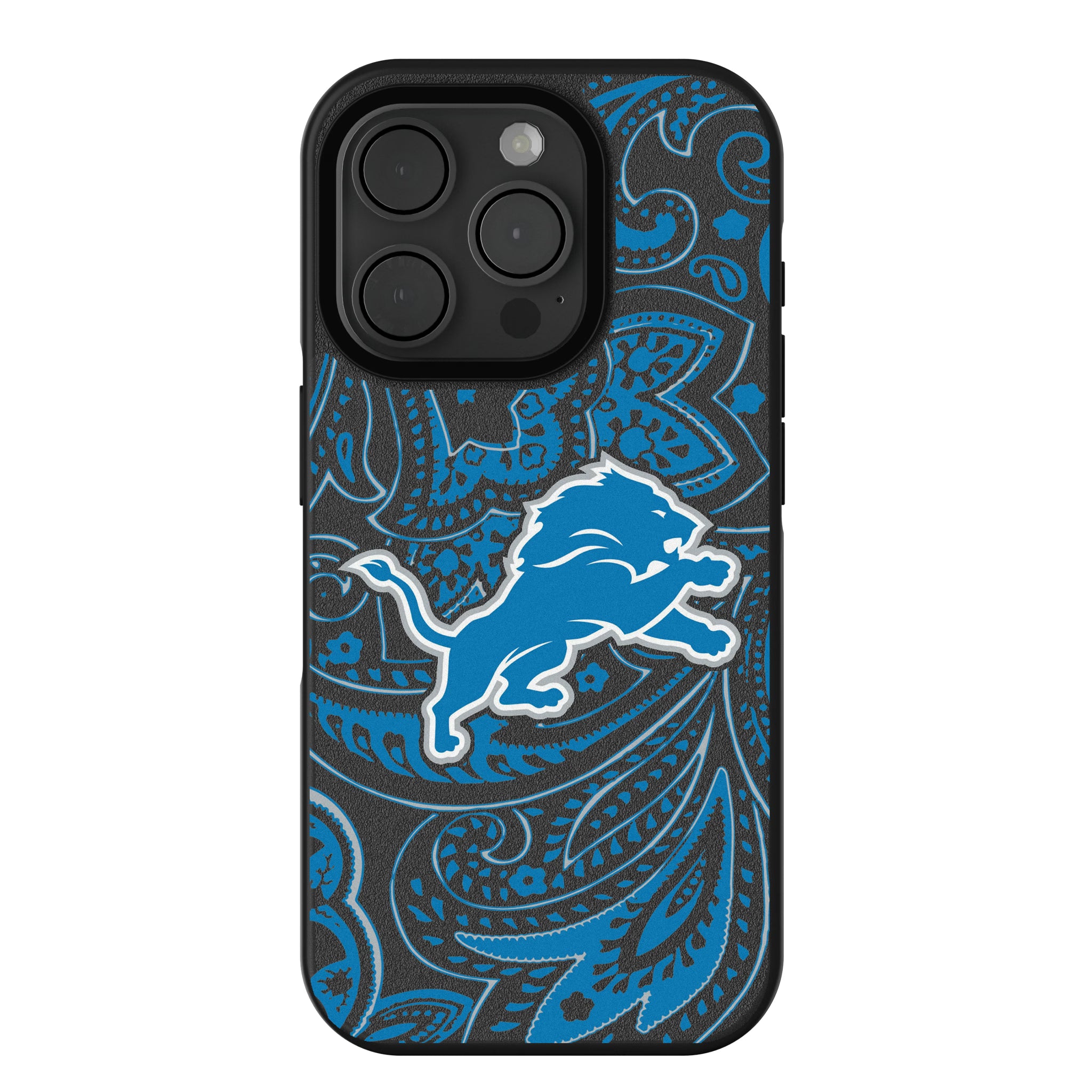 Detroit Lions Paisley iPhone Bump Phone Case for Apple iPhone