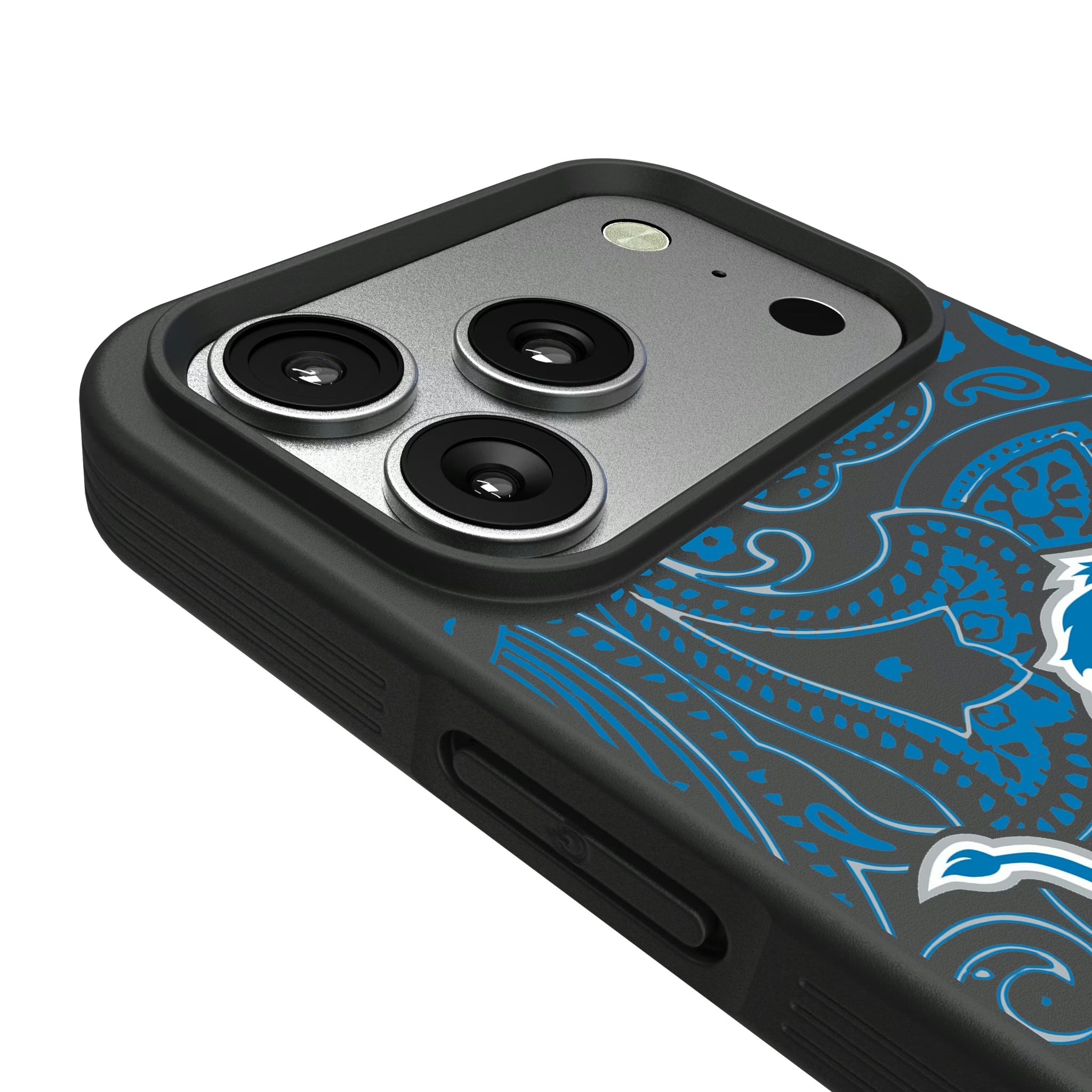 Detroit Lions Paisley iPhone Bump Phone Case for Apple iPhone - Detail#Device_iPhone 17 Pro