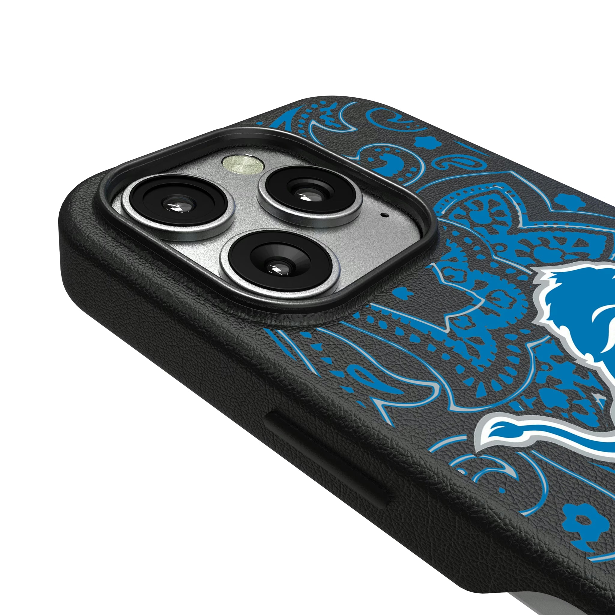 Detroit Lions Paisley iPhone MagSafe Compatible Phone Case for Apple iPhone - Detail