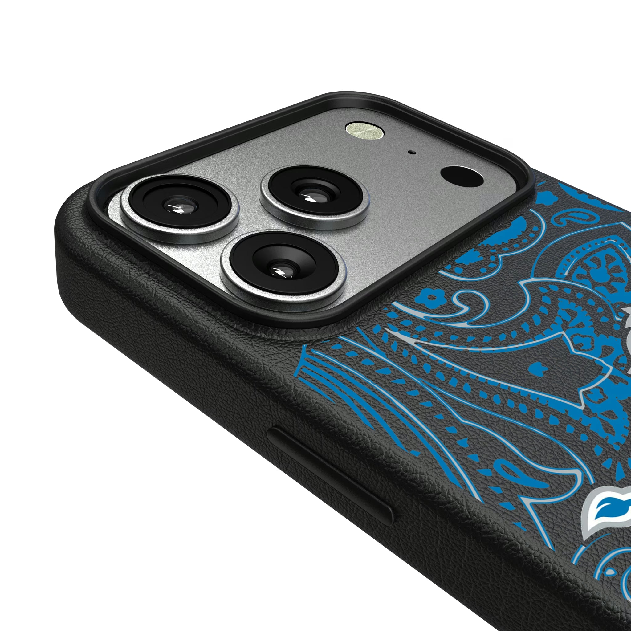 Detroit Lions Paisley iPhone MagSafe Compatible Phone Case for Apple iPhone - Detail#Device_iPhone 17 Pro
