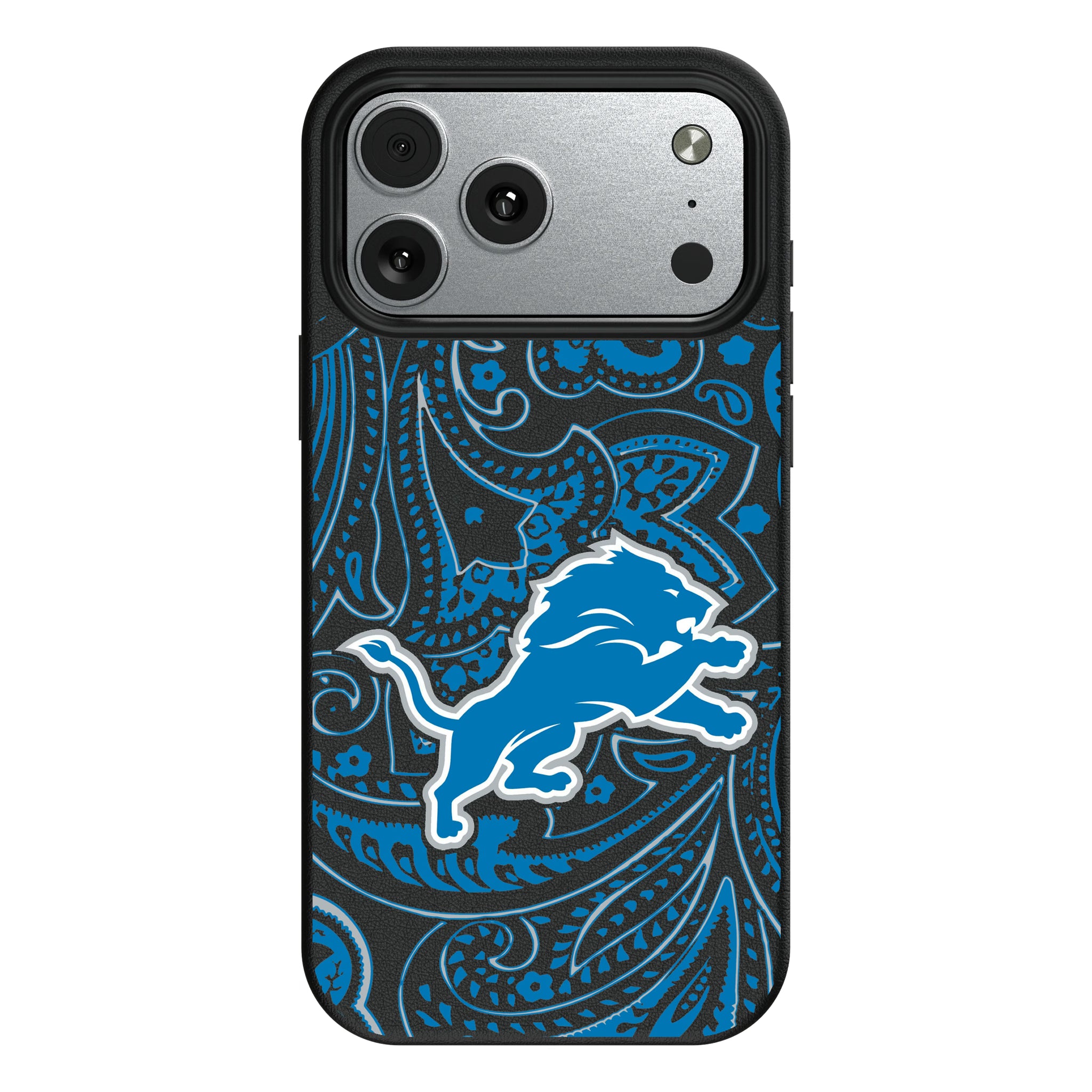 Detroit Lions Paisley iPhone MagSafe Compatible Phone Case for Apple iPhone#Device_iPhone 17 Pro Max